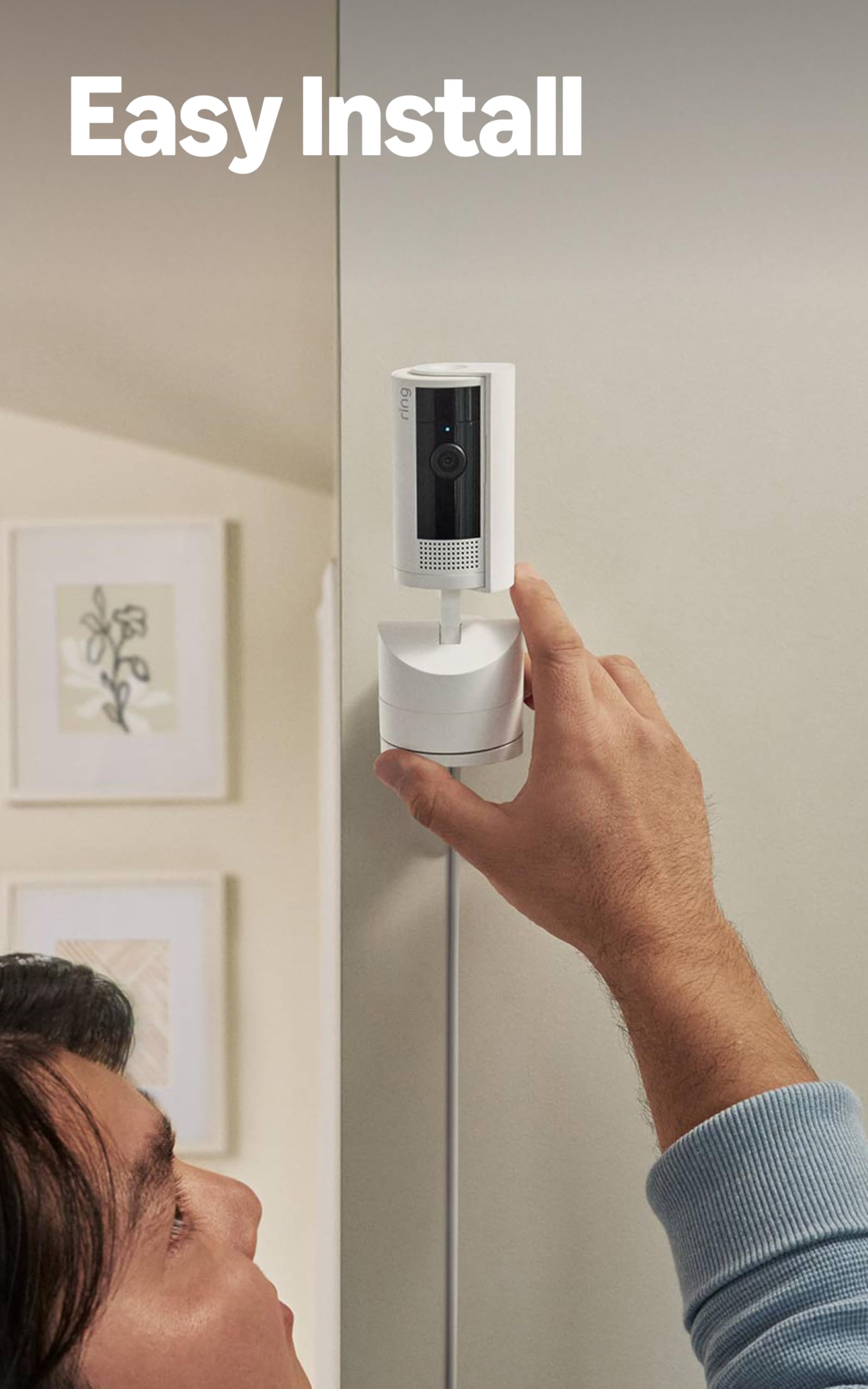 Ring etiqueta con especificaciones claras y beneficios de conectividad