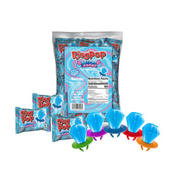 Ring Pop vista frontal del paquete con 30 paletas, conveniente para fiestas