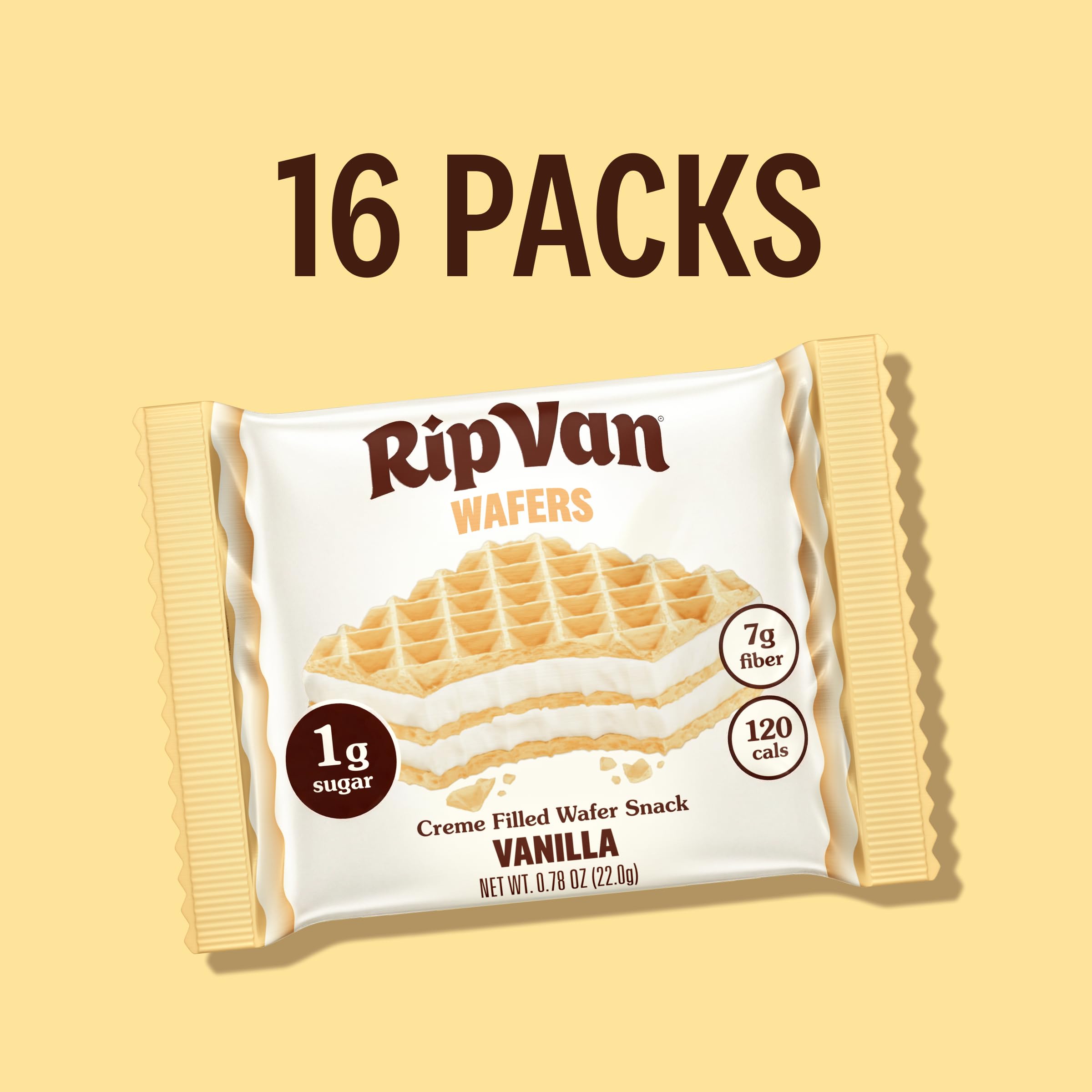 Rip Van Wafels paquete abierto en lonchera ideal para oficina