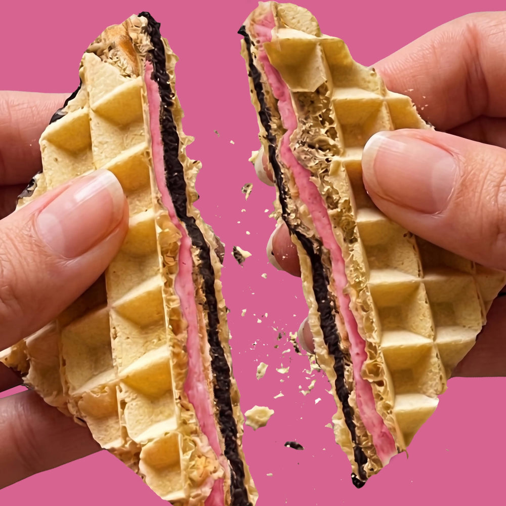 Rip Van Wafels caja con 16 unidades, ideal para almacenar y compartir
