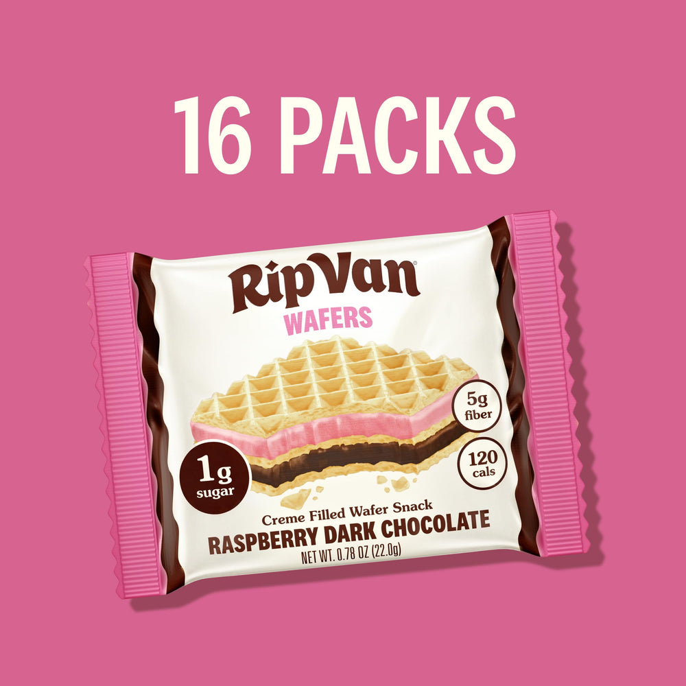 Rip Van Wafels barritas dentro de una lonchera, snack listo para llevar