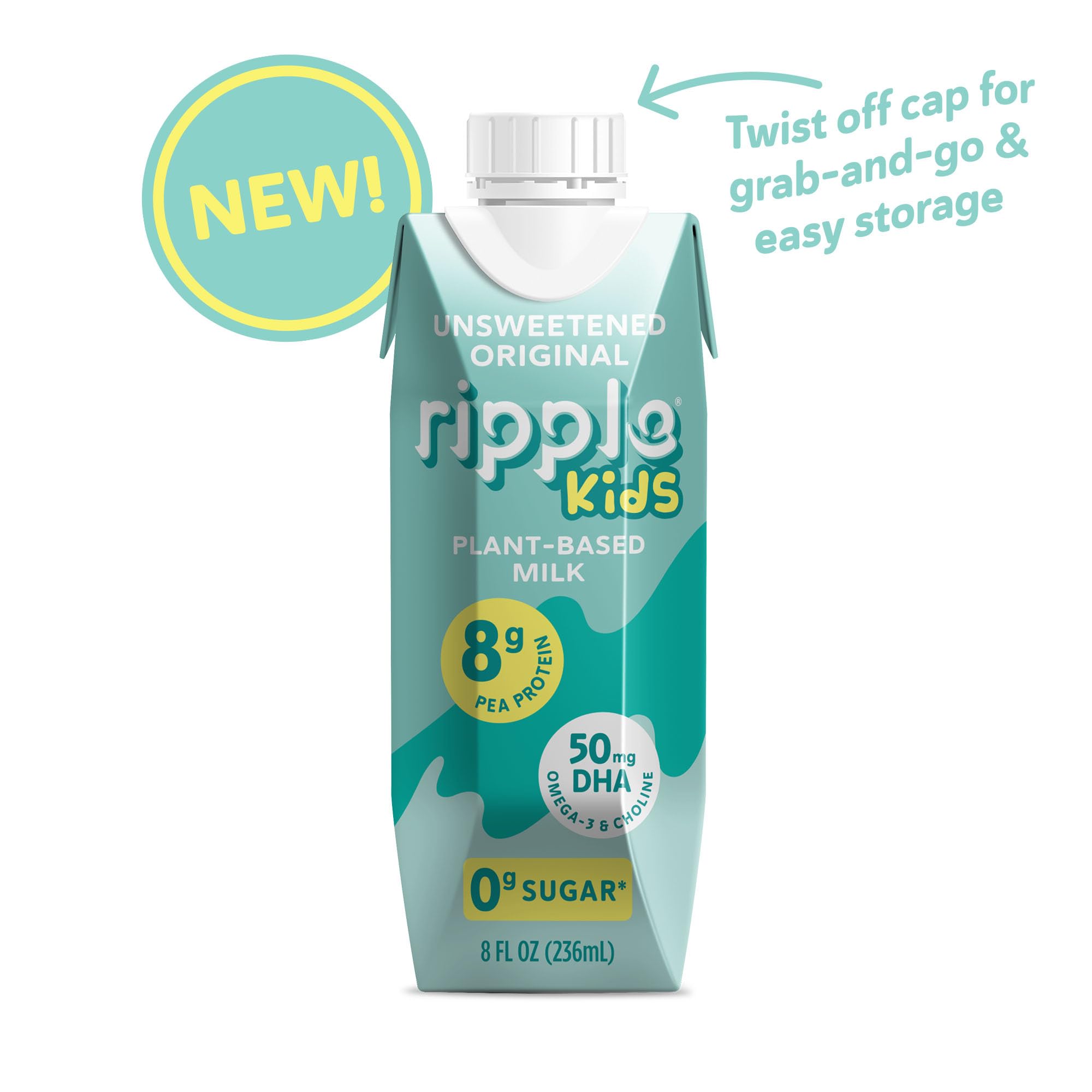 Ripple detalle de etiqueta nutricional destacando proteínas y DHA