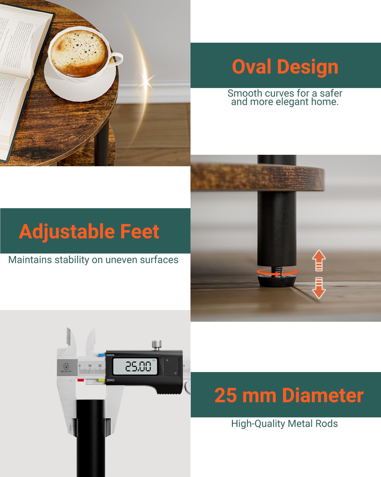 RISWER mesa colocada junto al sofá optimizando espacio y accesibilidad