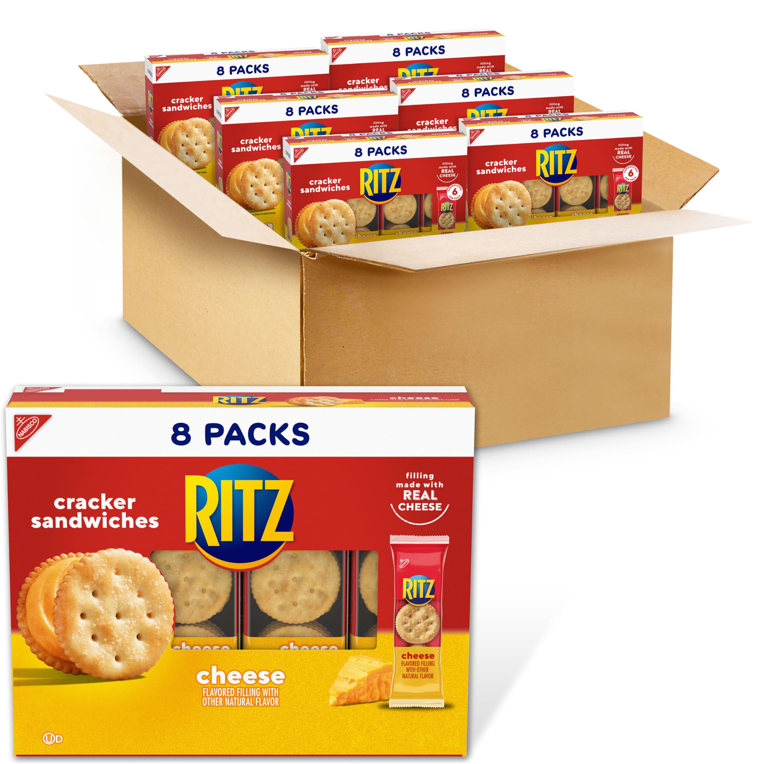 RITZ caja frontal 48 paquetes para almacenamiento práctico
