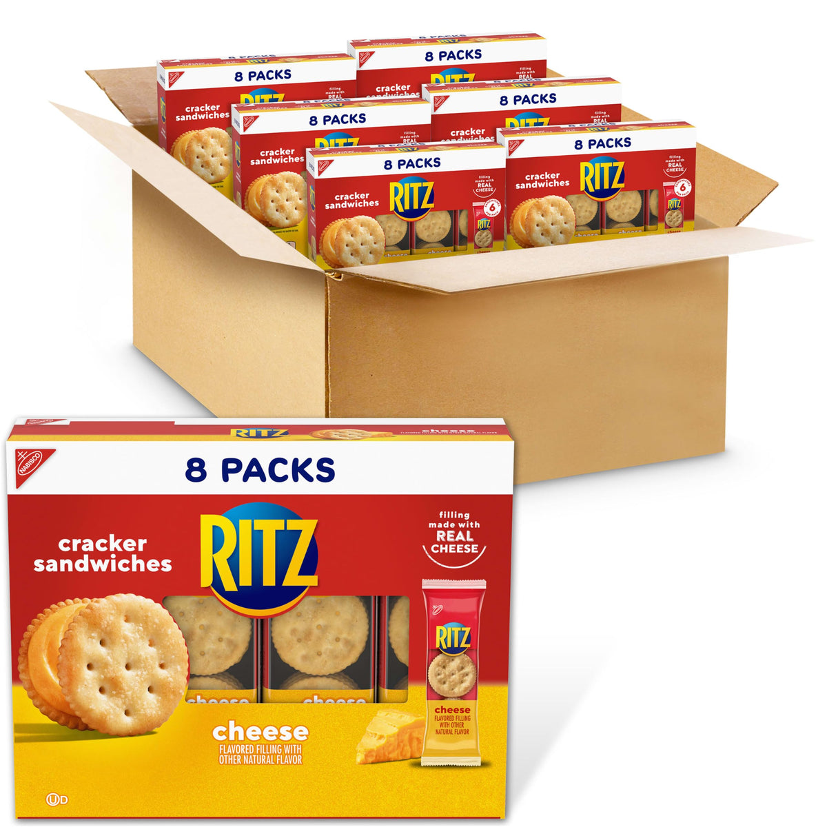 RITZ caja frontal 48 paquetes para almacenamiento práctico