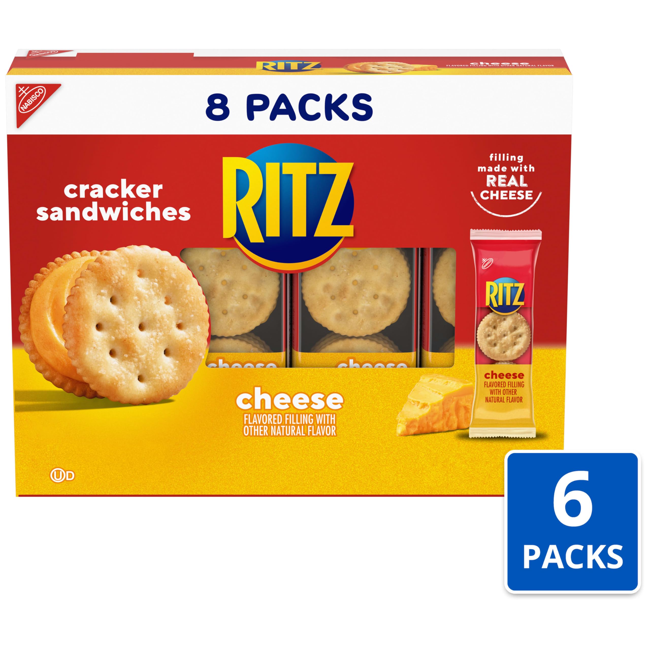 RITZ primer plano de galleta crujiente que resalta textura