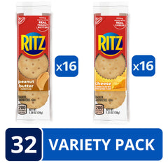 RITZ sandwich de mantequilla de cacahuete en mano, snack portátil y energético