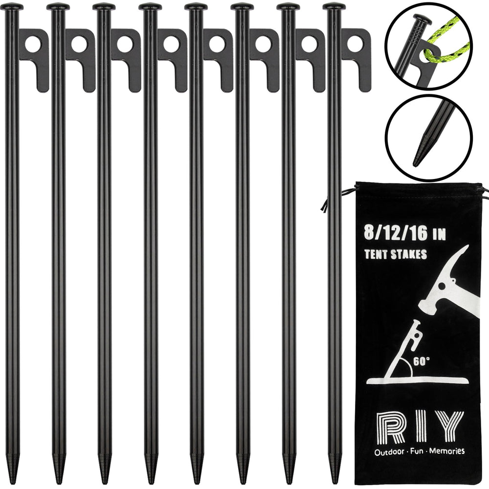 RIY estacas frontal mostrando diseño robusto y fijación segura