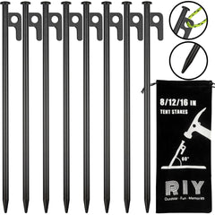 RIY estacas frontal mostrando diseño robusto y fijación segura
