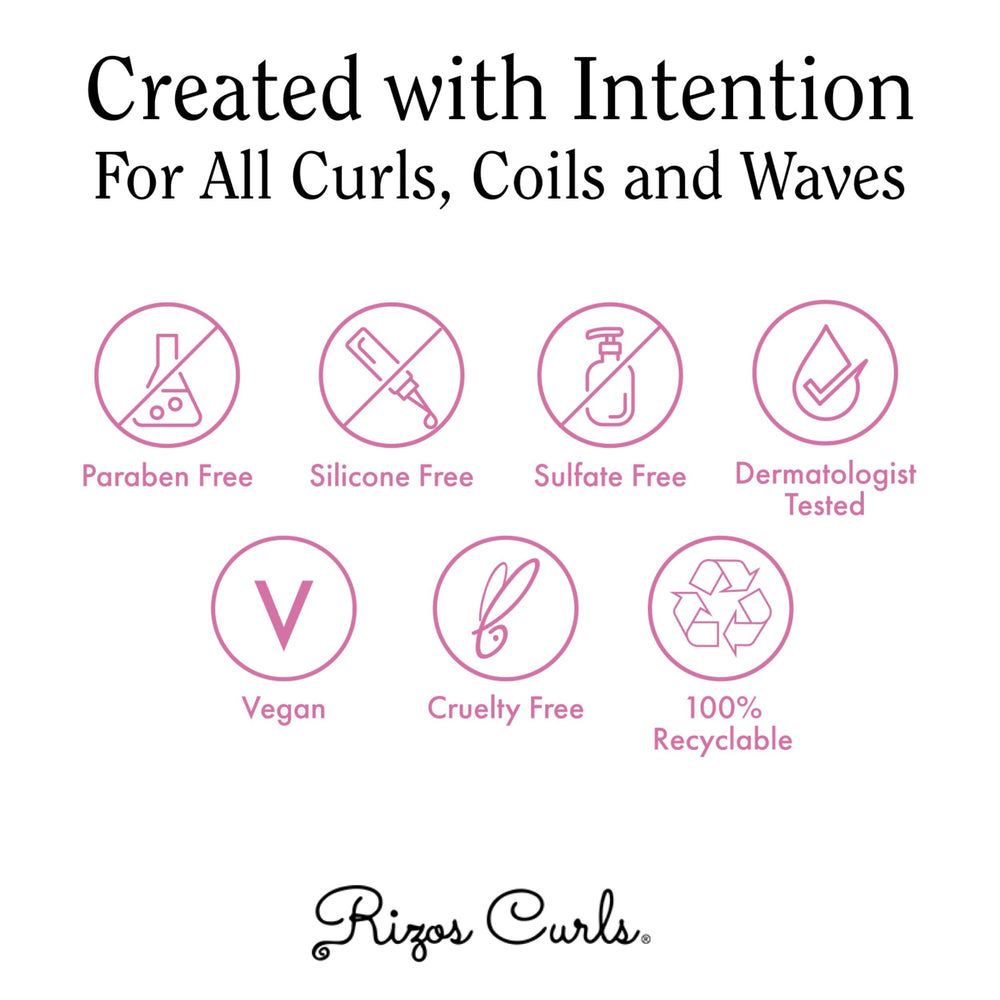 Rizos Curls tamaño del envase comparado con una mano