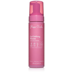 Rizos Curls espuma frontal mostrando el envase y volumen
