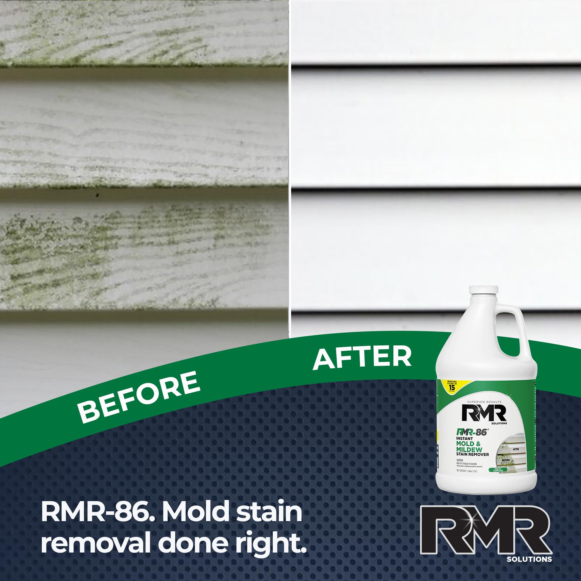 RMR Brands RMR-86 comparación antes y después restaurando fachada exterior