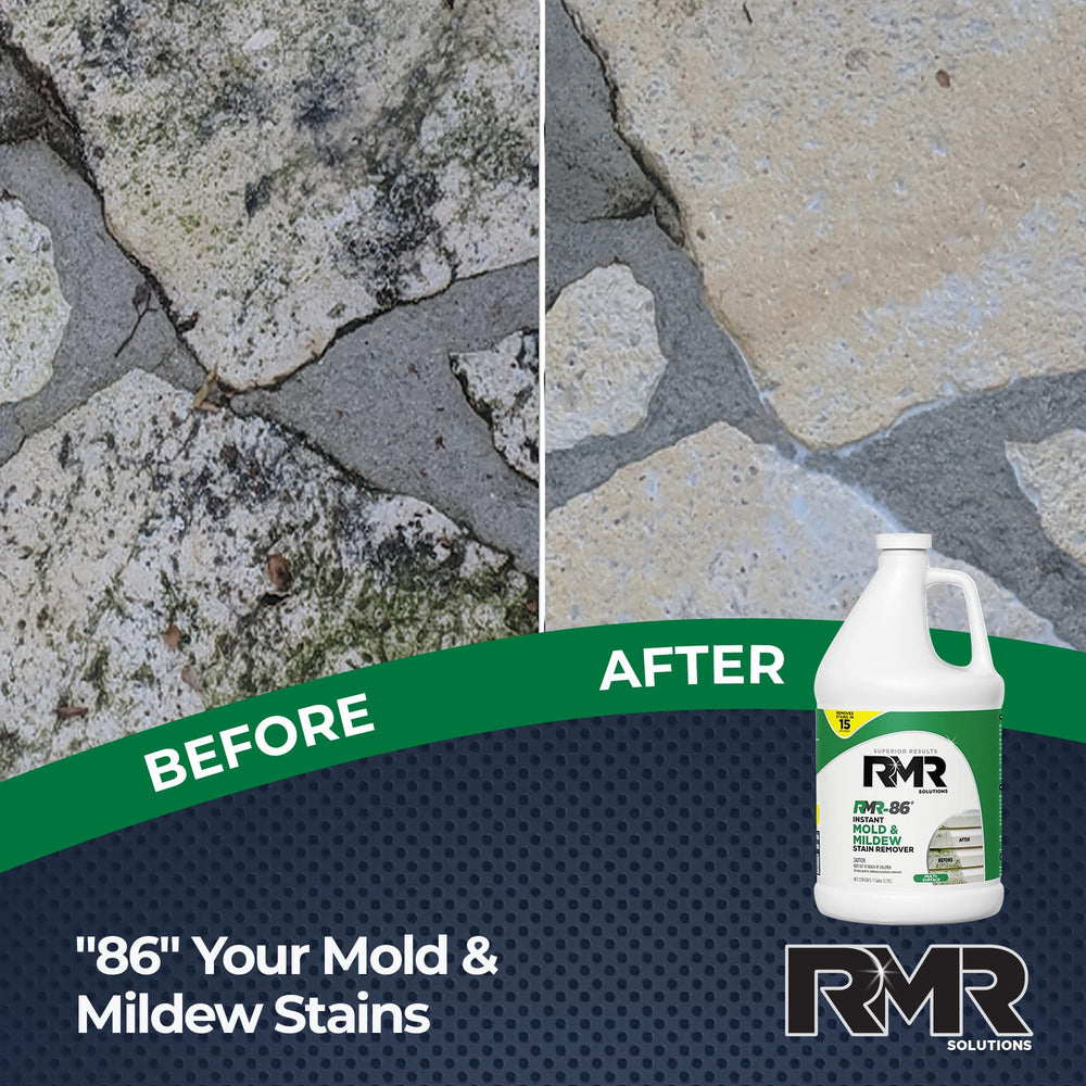 RMR Brands RMR-86 producto en uso sobre concreto mostrando eficacia en poros