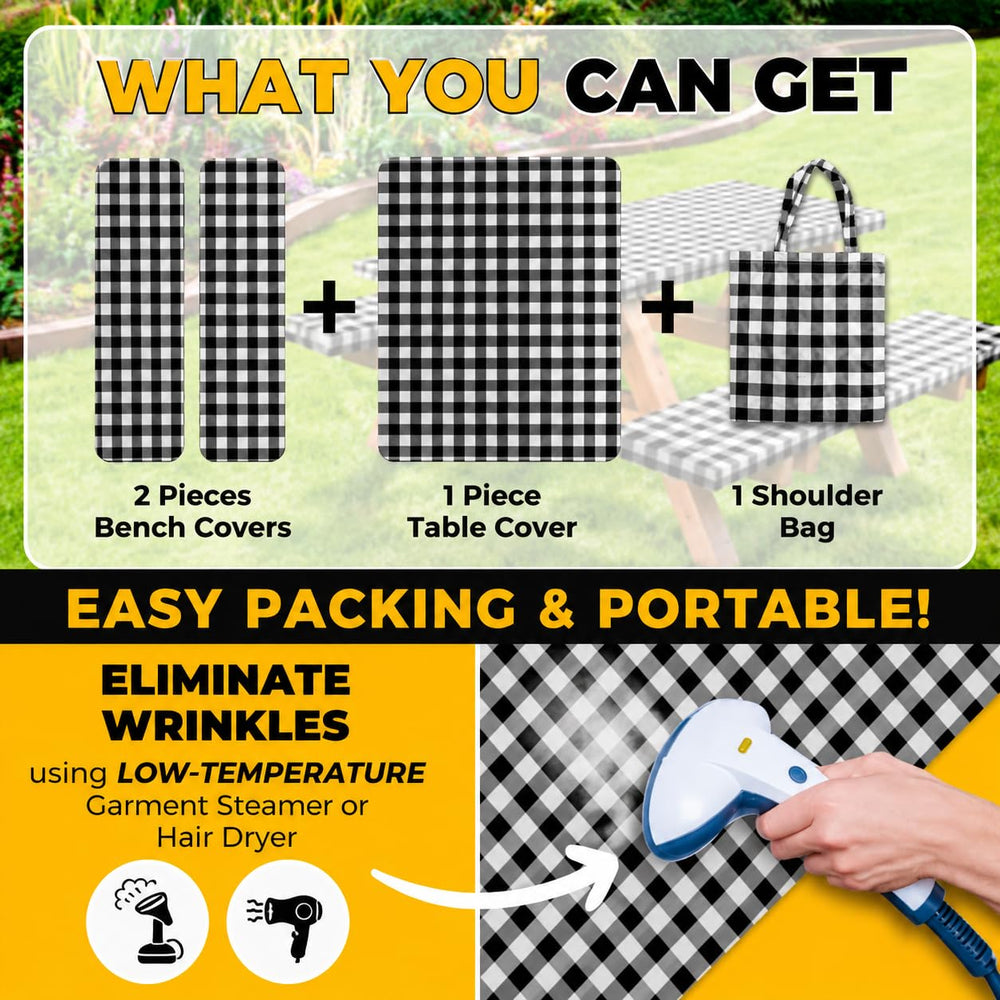 RNOONY comparación de tamaño con mesa plegable para ajuste visual