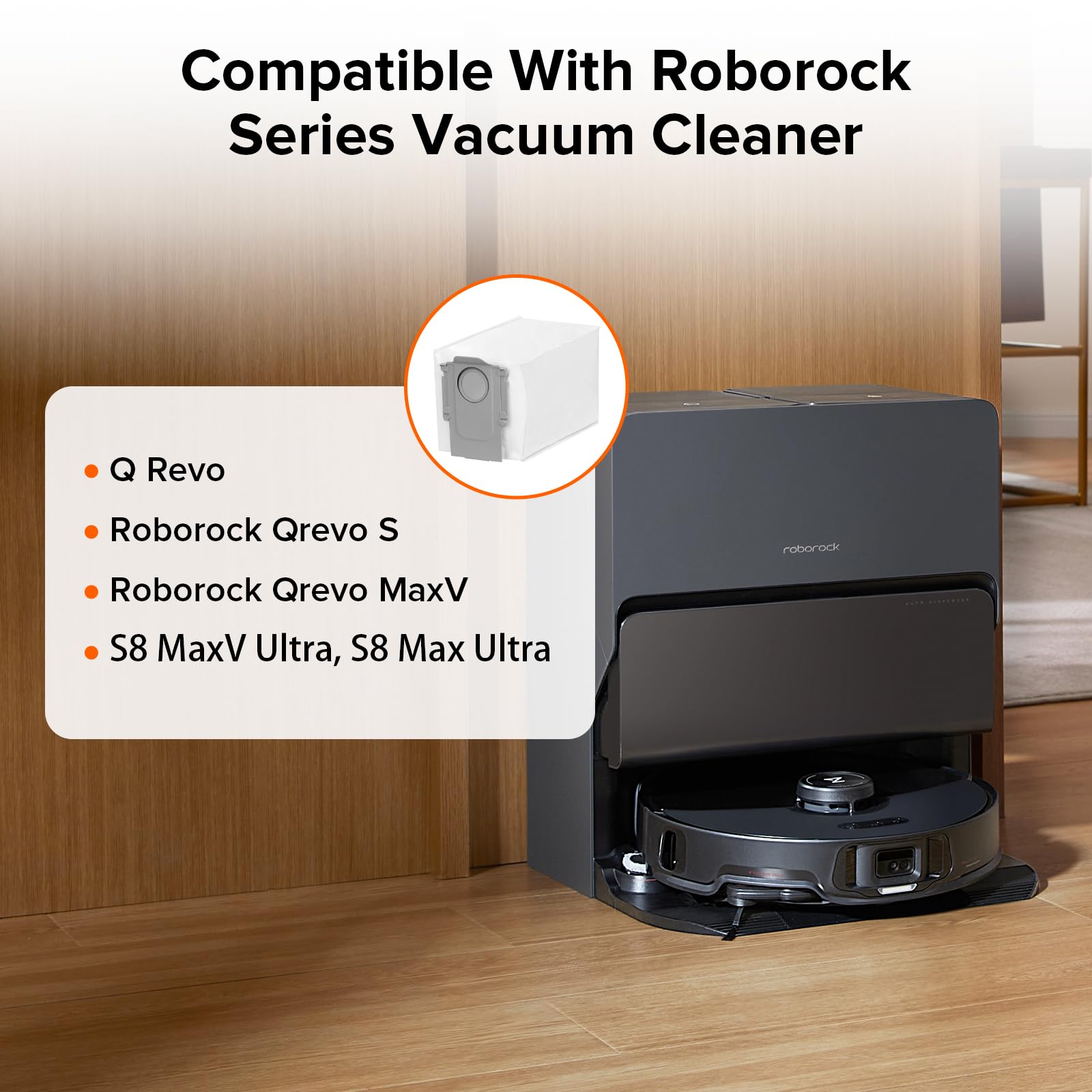 roborock detalle del asa push-pull que permite extracción sin contacto