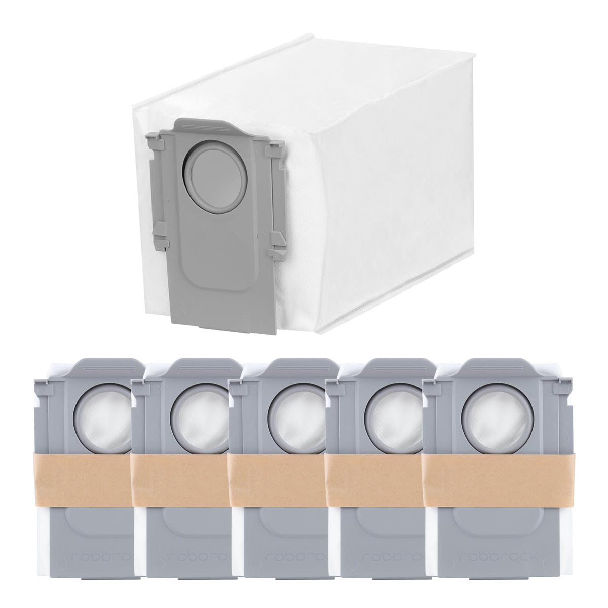 roborock empaque frontal del paquete de 6 bolsas, fácil almacenamiento