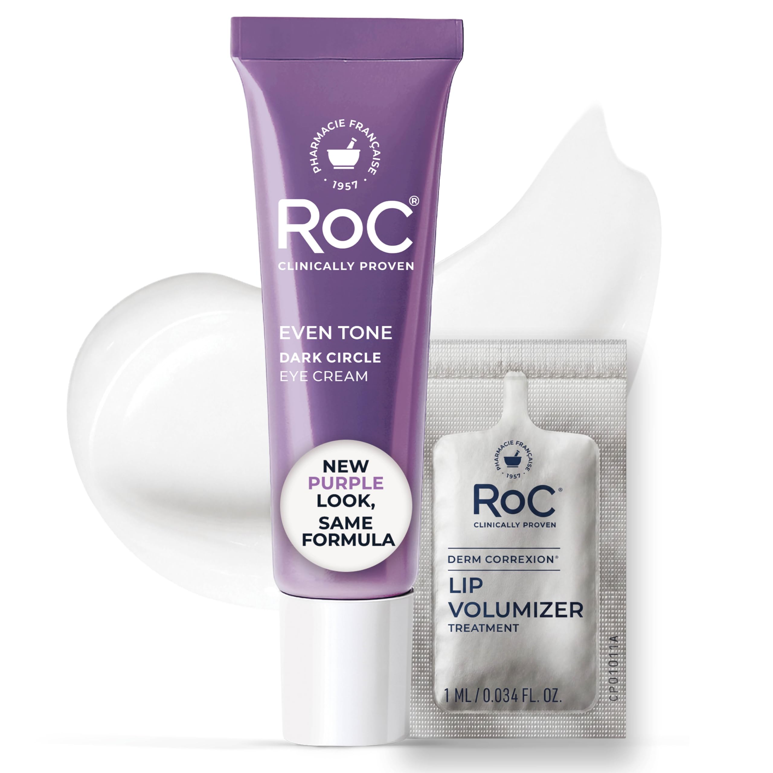 RoC front jar showing product name and compact 0.5 oz size benefit