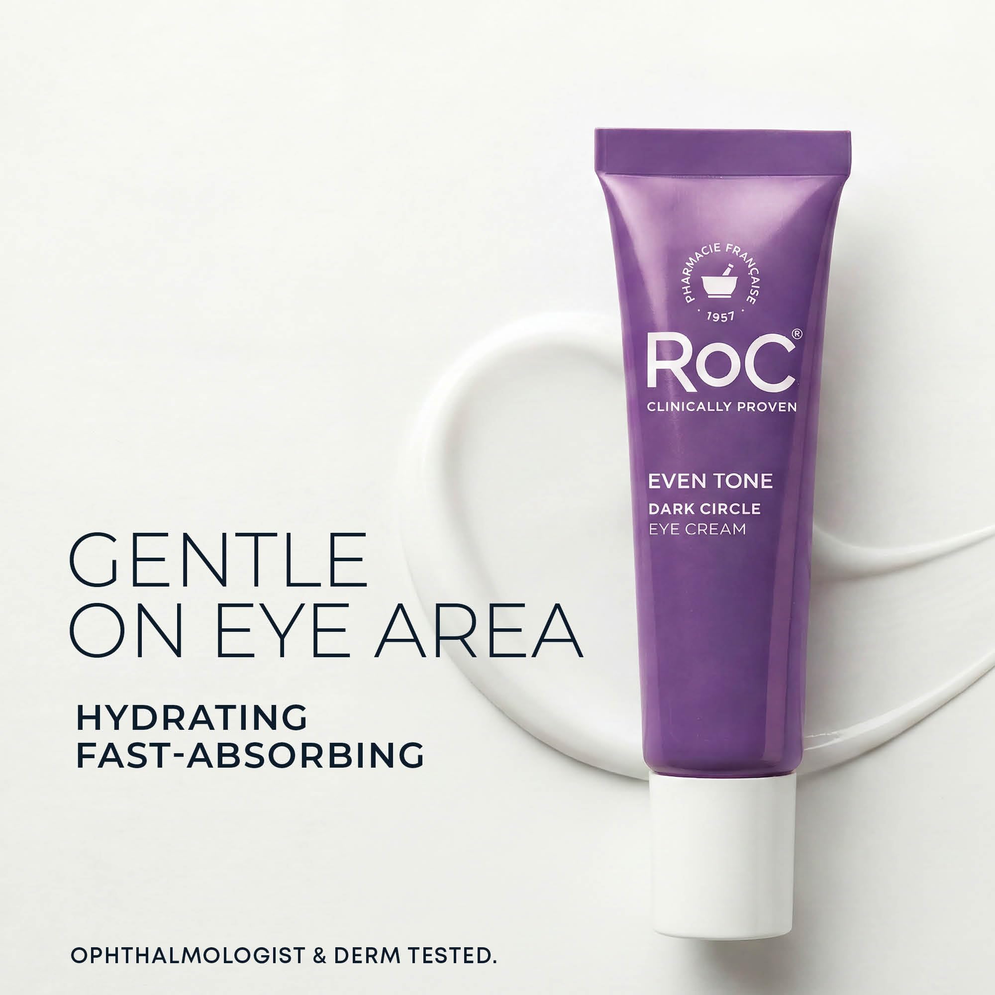 RoC jar on bathroom counter in morning routine boosting radiance
