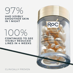 RoC open capsule dispensing retinol serum for mess-free precise dosing
