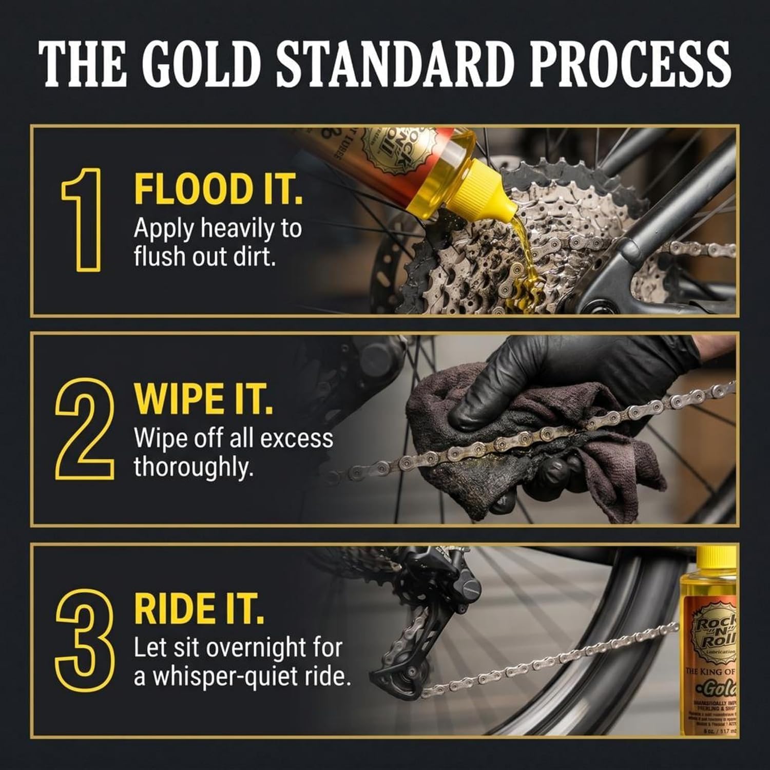 Rock N Roll Gold pack de dos frascos listo para taller o salida ciclista