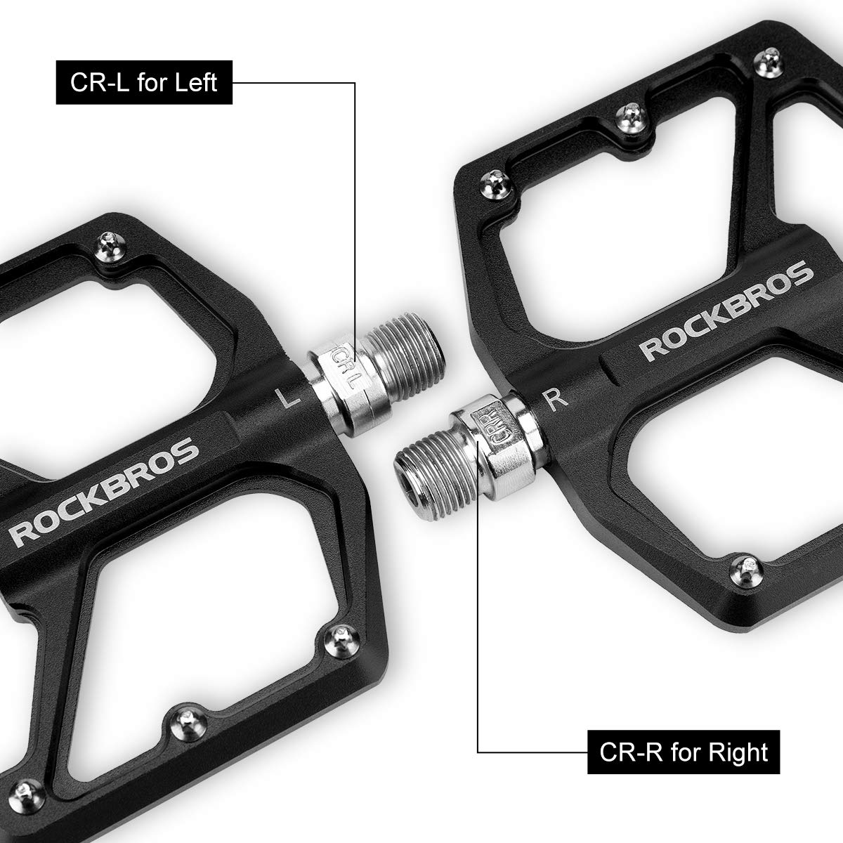ROCKBROS side profile mounted on crank arm, demonstrates fit and clearance