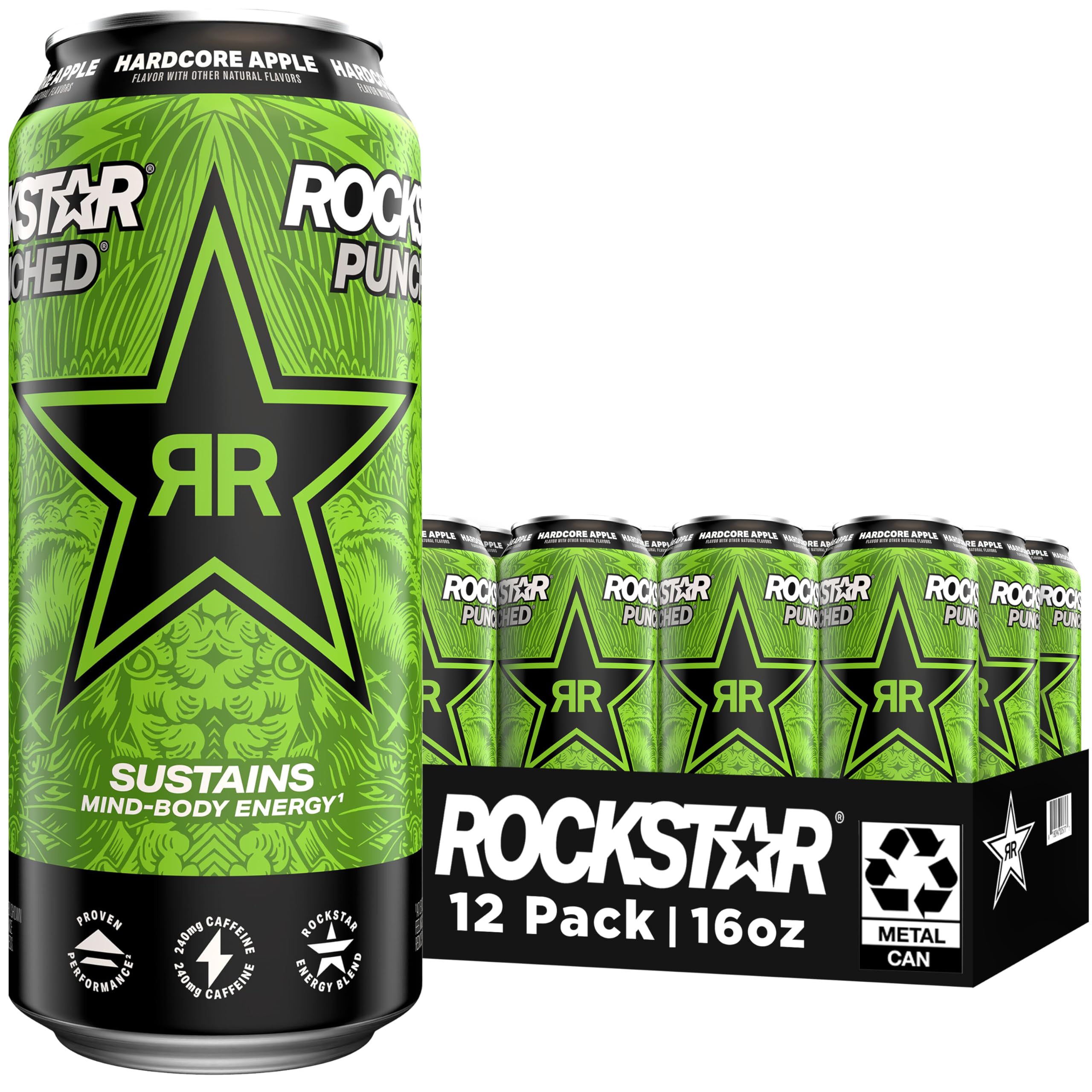 Rockstar lata al frente mostrando diseño y sabor impactante