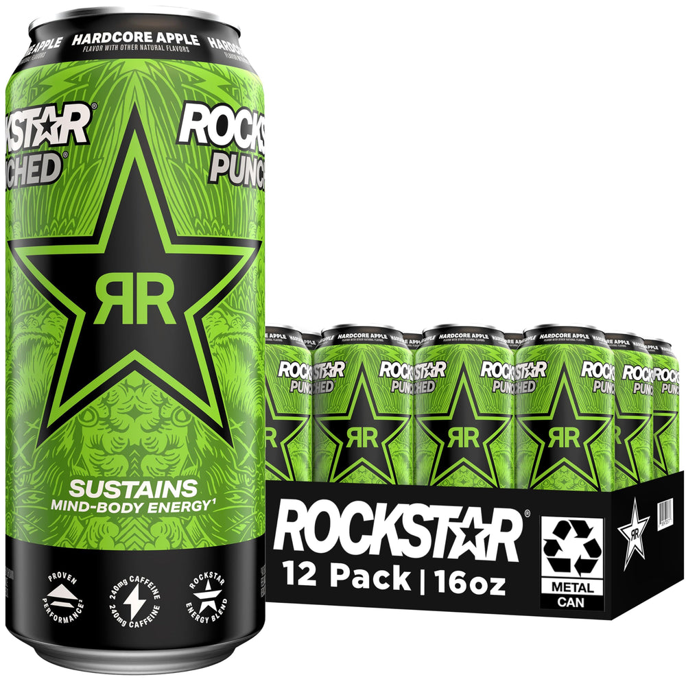 Rockstar lata al frente mostrando diseño y sabor impactante