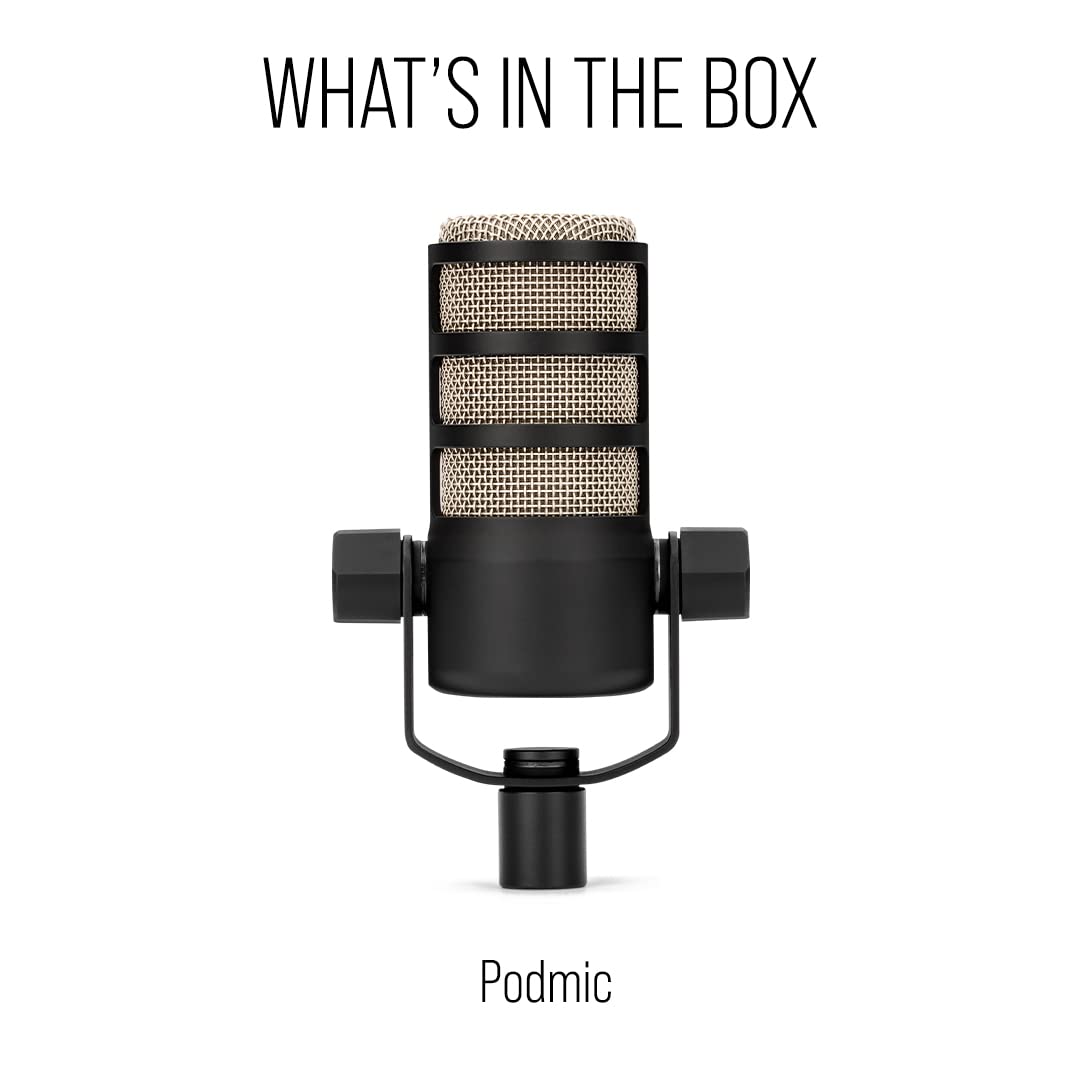RØDE PodMic en escenario de podcast mostrando uso en directo