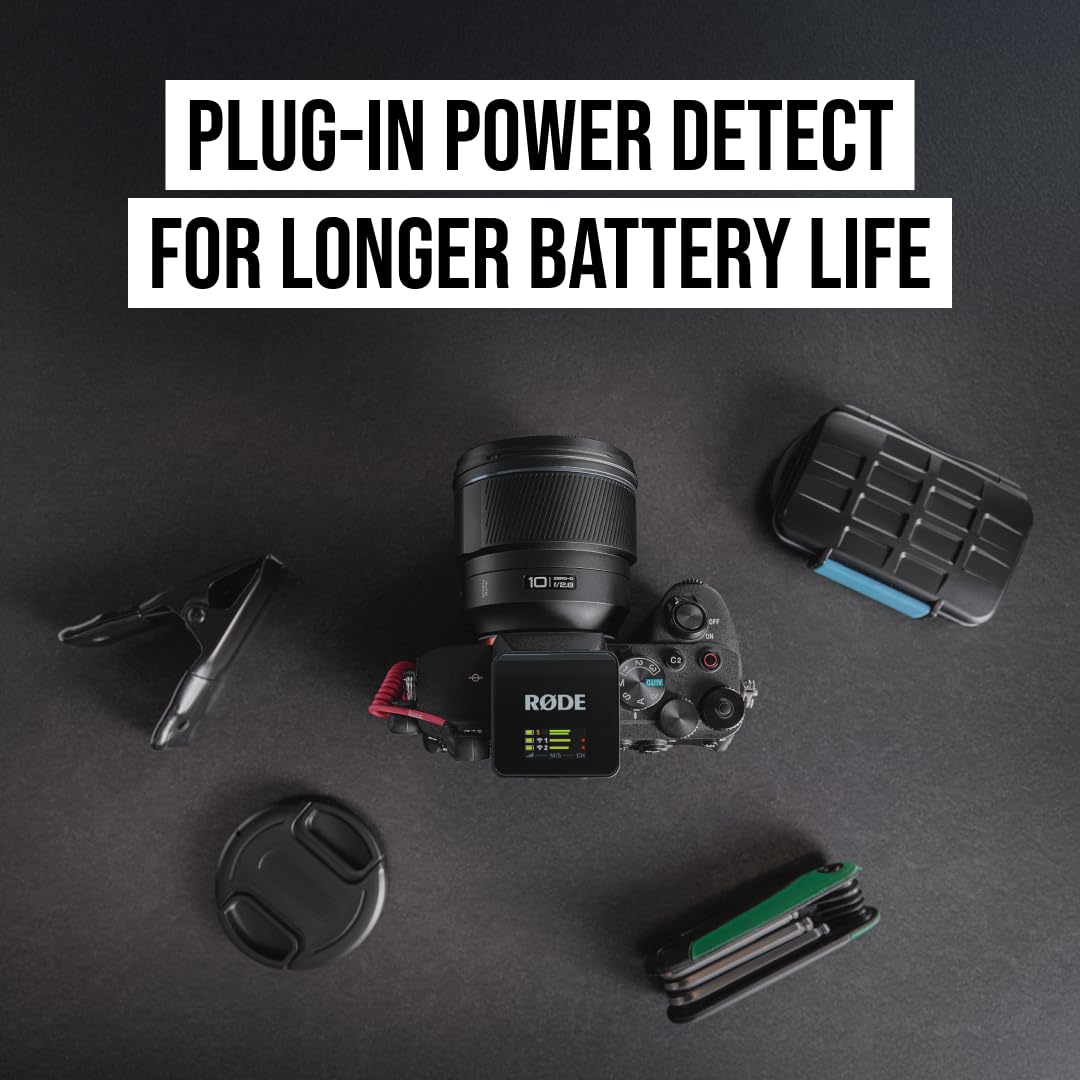 RØDE en uso montado en cámara mostrando compatibilidad y audio fiable