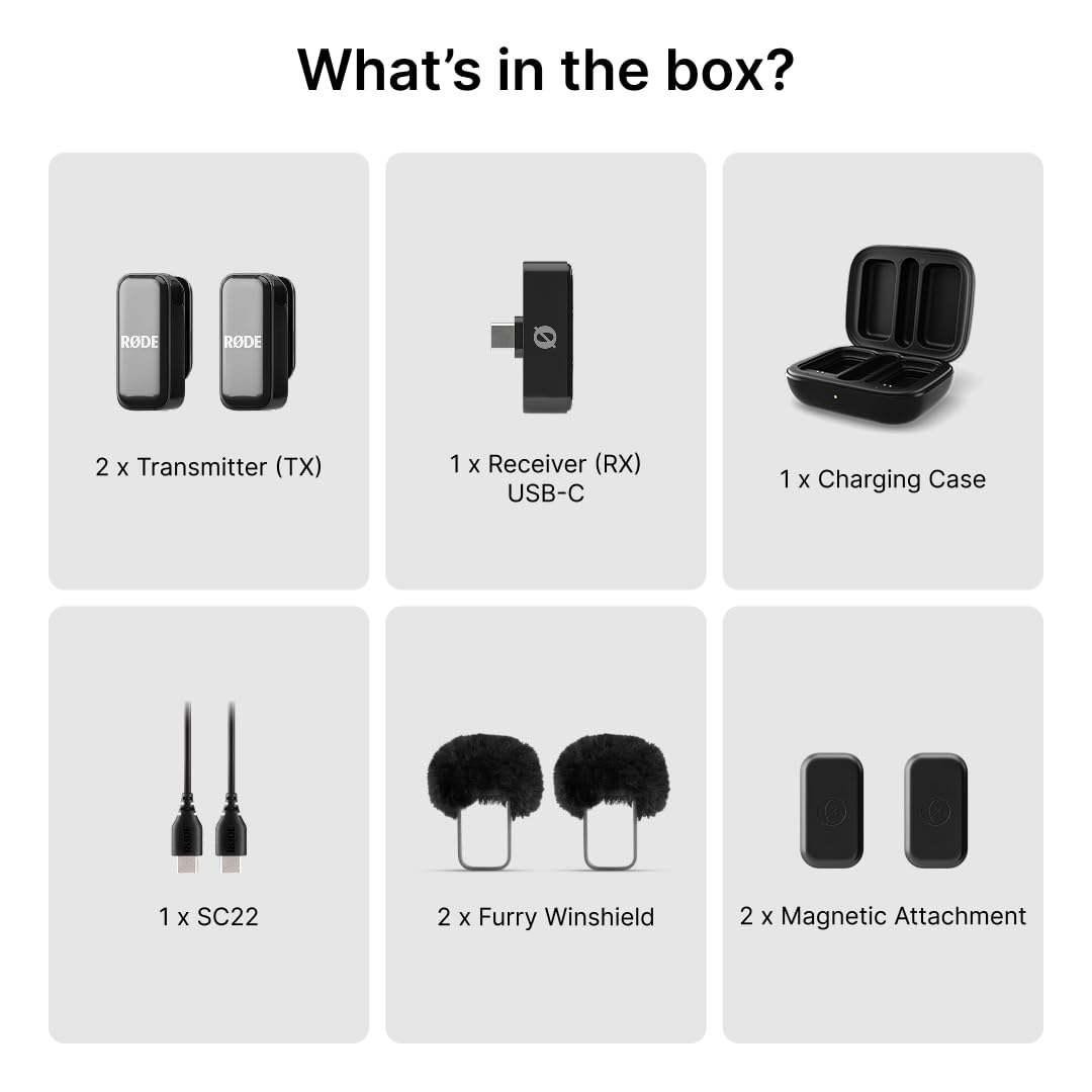 RØDE clips y accesorios alineados mostrando montaje sencillo y sujeción firme