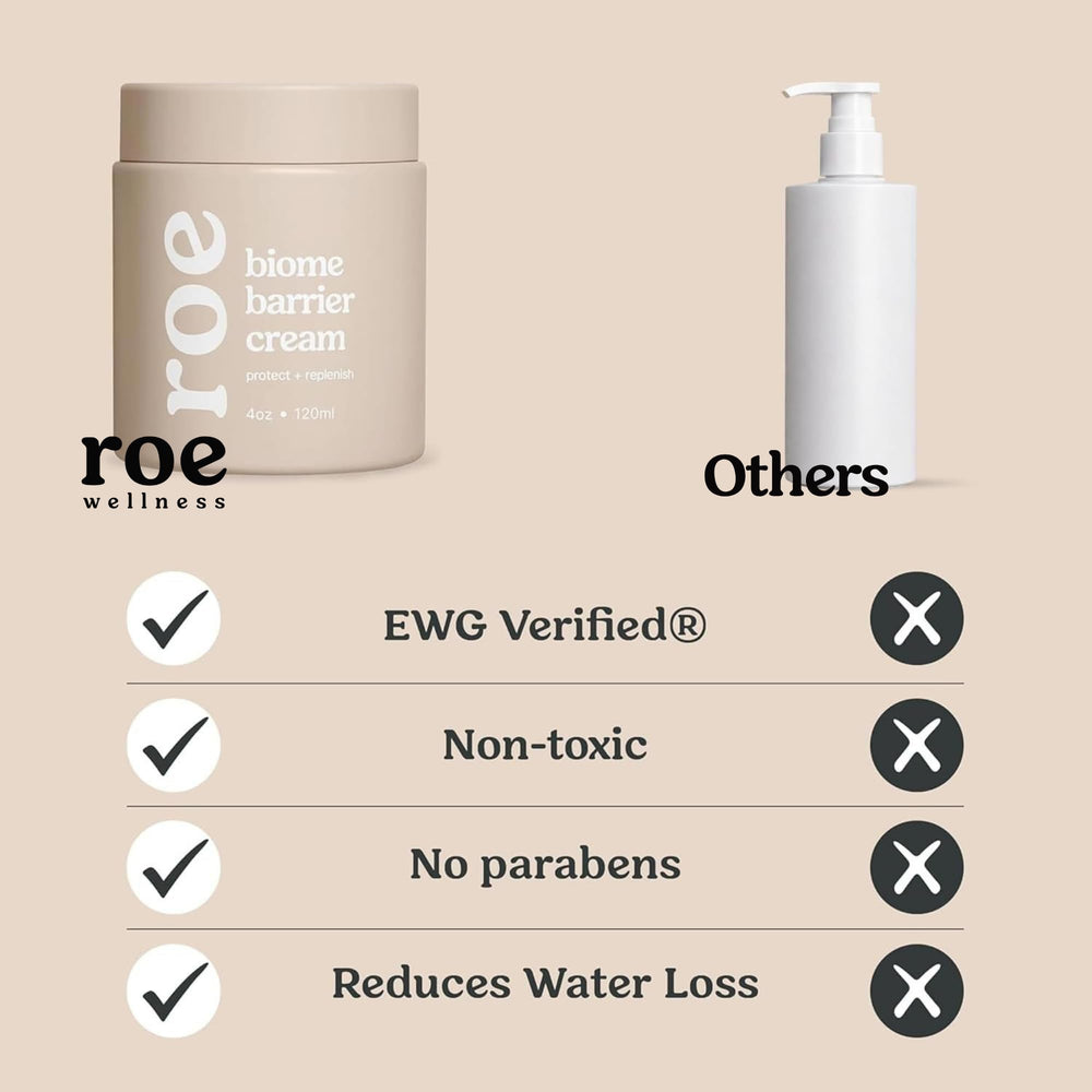 Roe Wellness aplicación en pierna de bebé para alivio y protección