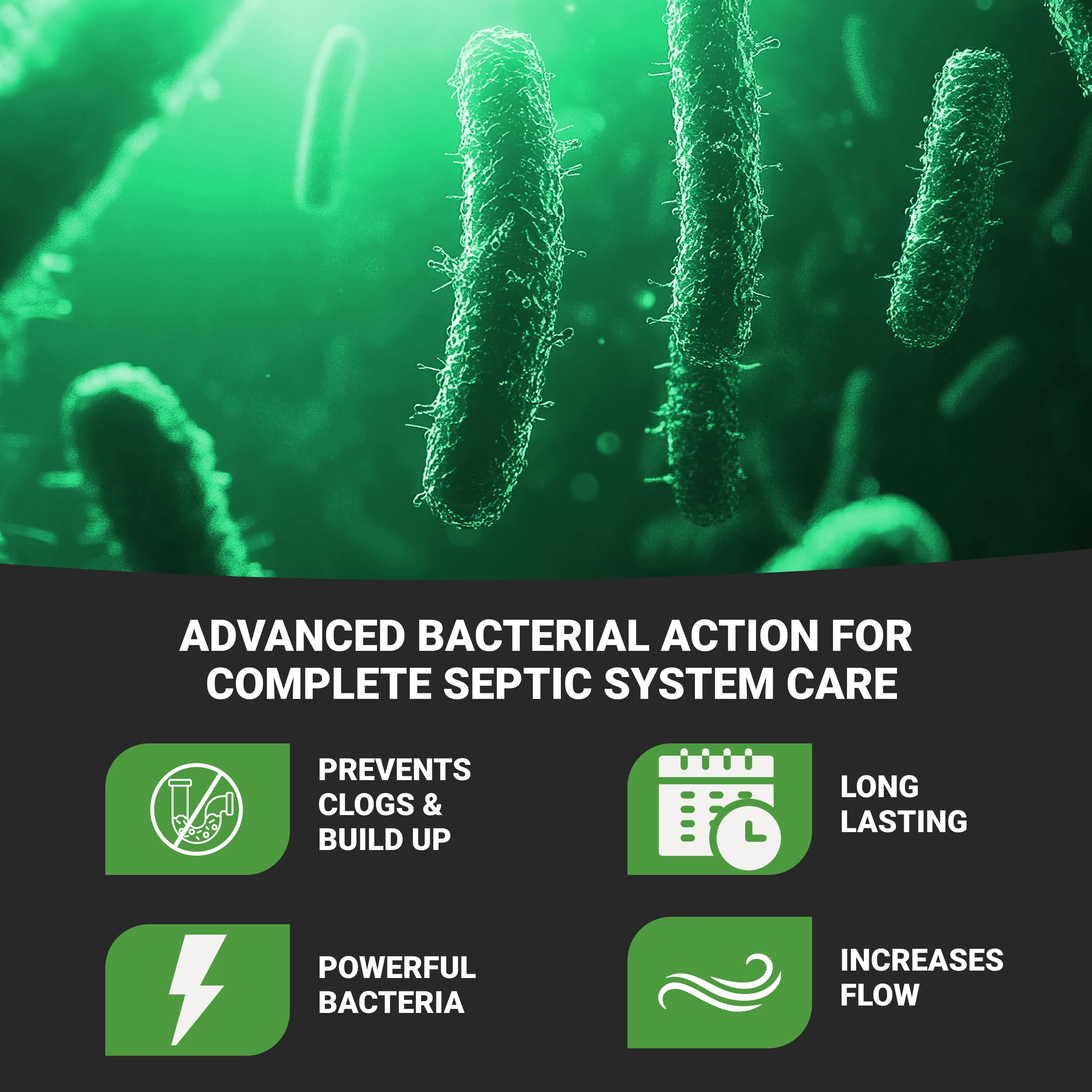 Roebic aplicándose en tanque séptico para mejorar flujo