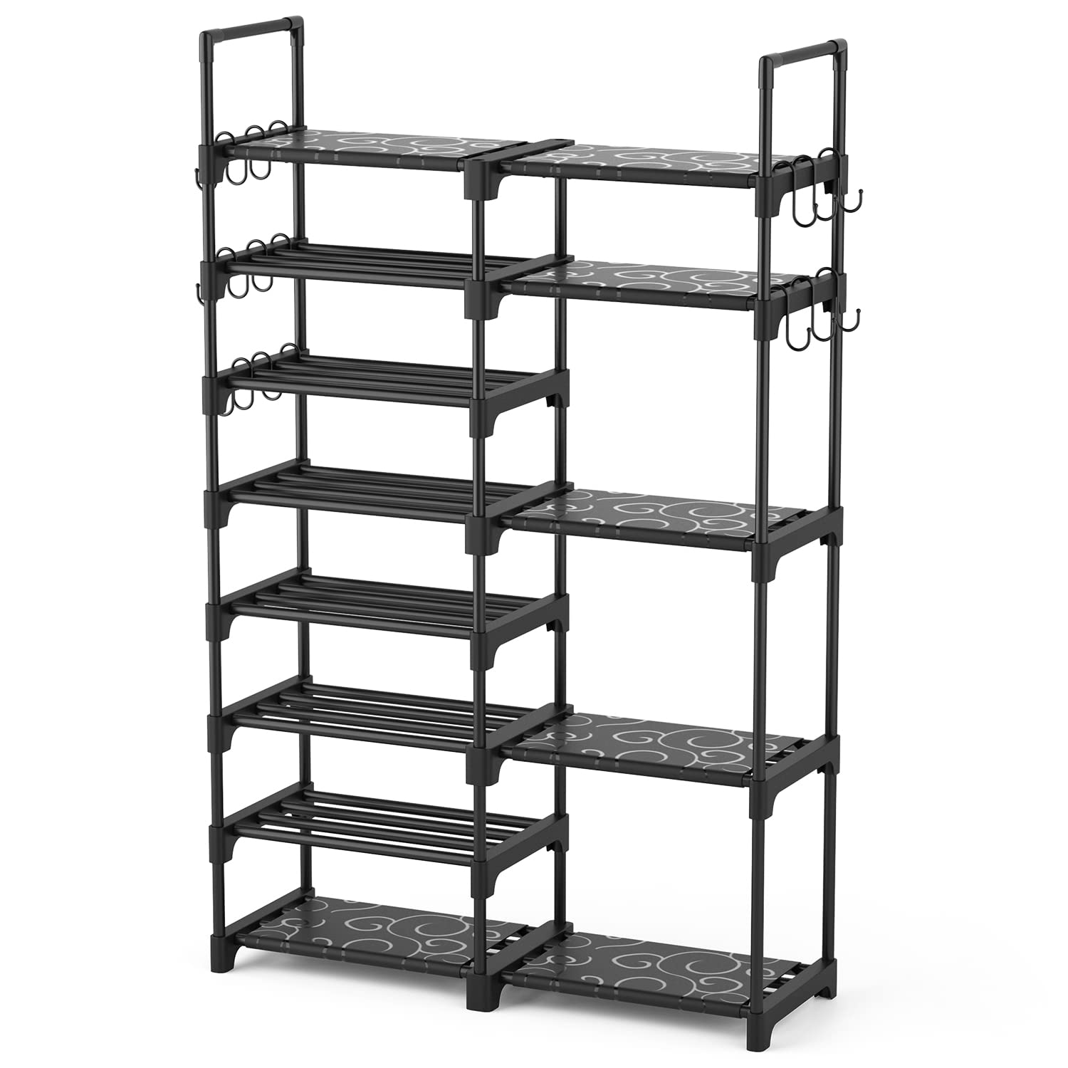 ROJASOP vista frontal del organizador 8 niveles para maximizar almacenamiento