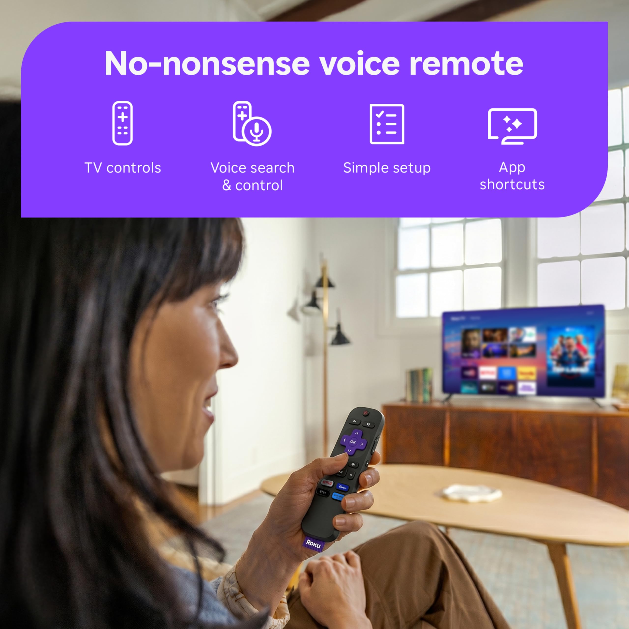 Roku vista de puertos traseros mostrando HDMI y conectividad sencilla