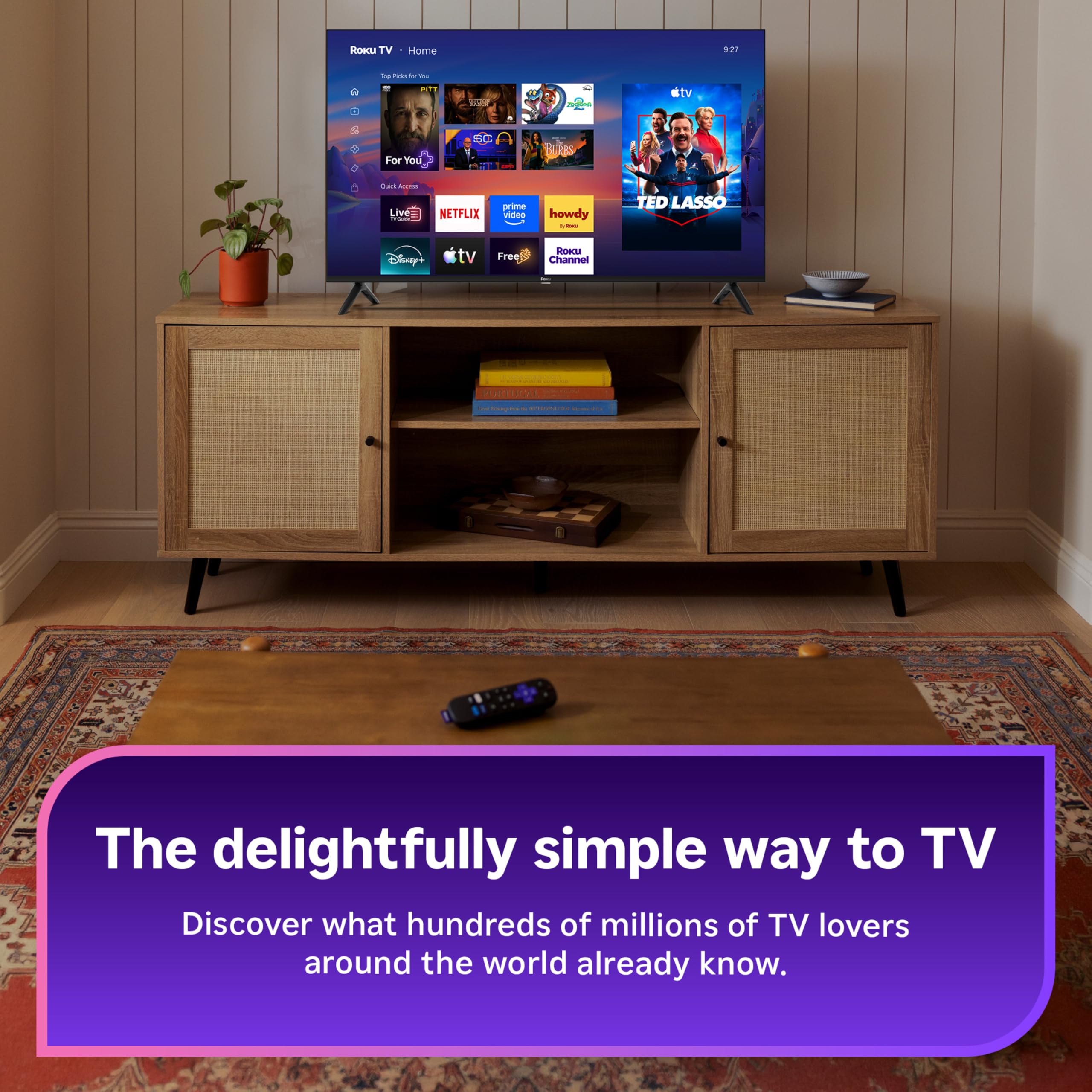 Roku detalle QLED mostrando textura y color más preciso en pantalla