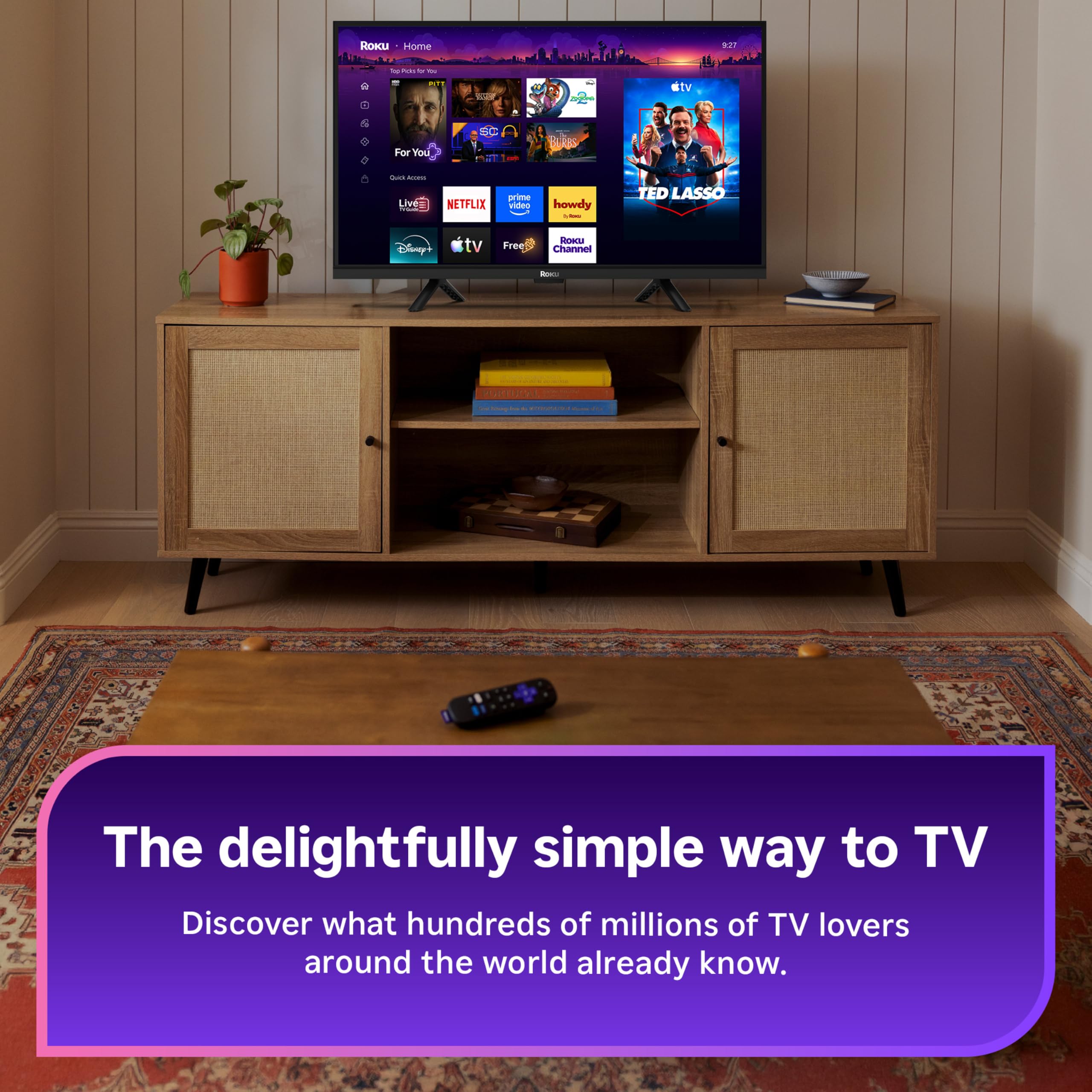 Control por voz Roku en primer plano para búsquedas rápidas y cómodas