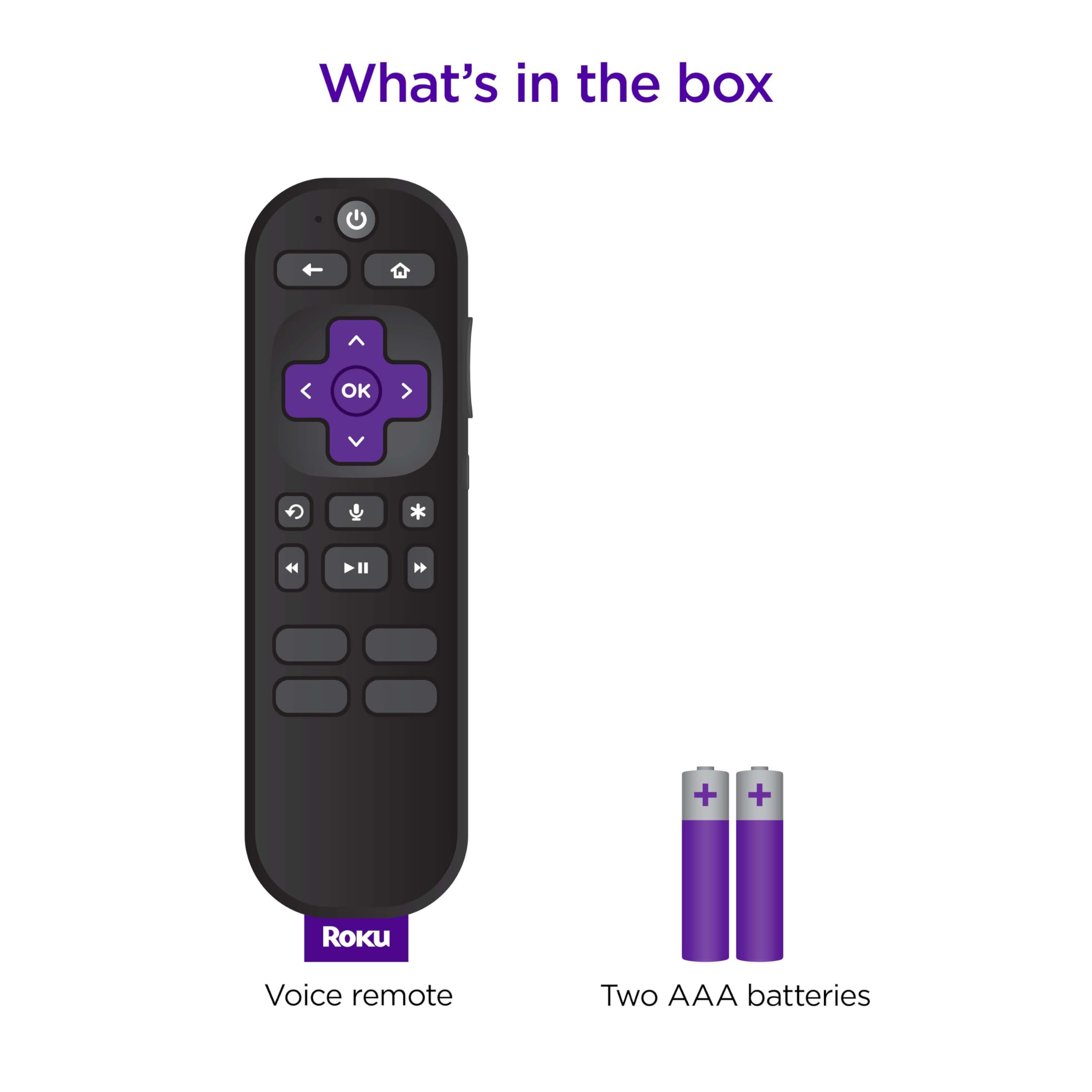 Roku mando con botones de atajo de canales para acceso instantáneo al contenido