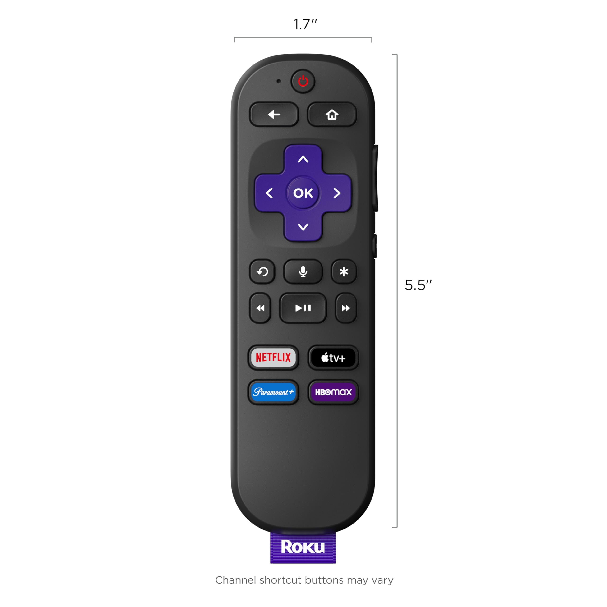 Roku mando en salón junto a sofá mostrando uso cotidiano y mayor conveniencia