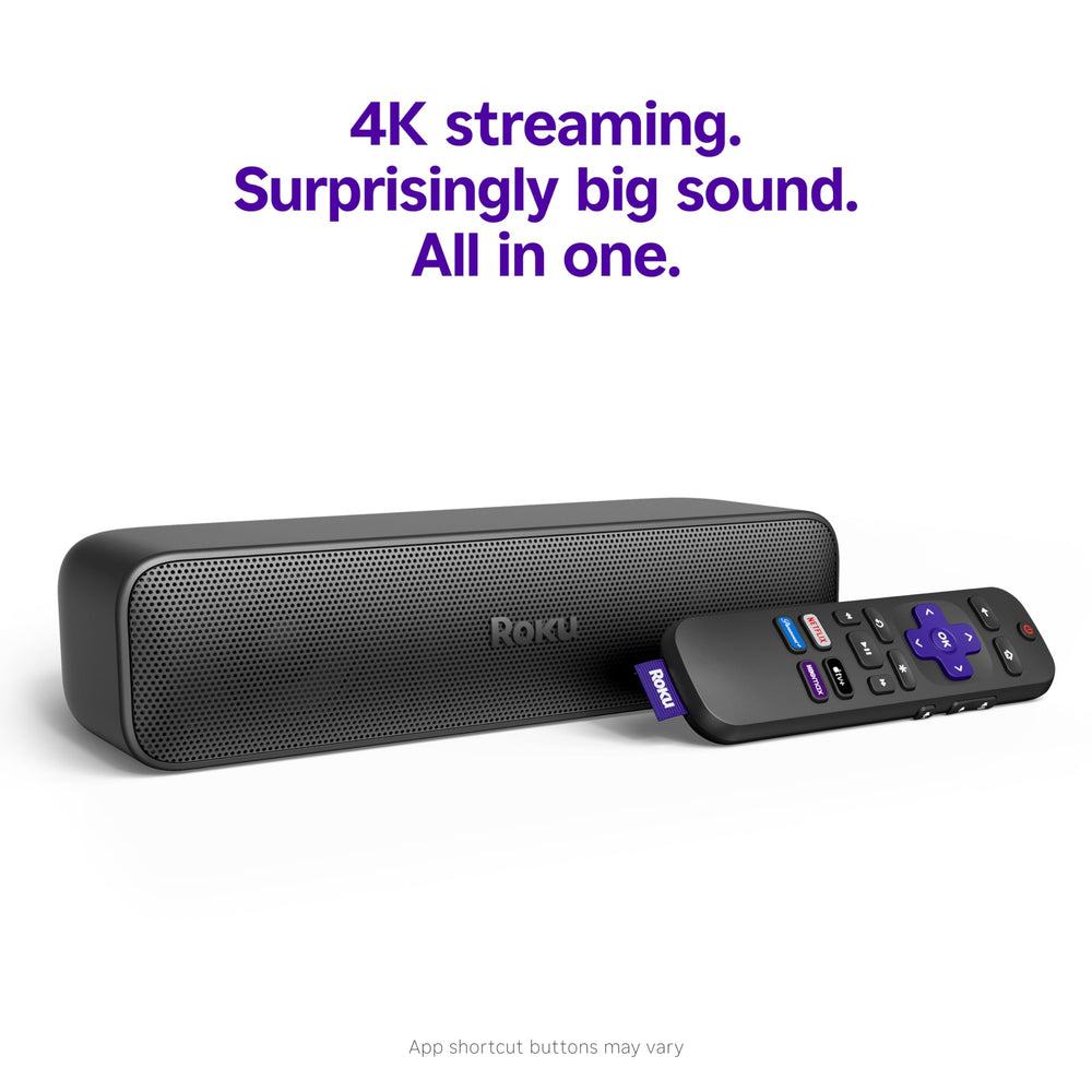 Roku Streambar SE detalle lateral que destaca la construcción y estética elegante