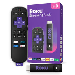 Roku Streaming Stick HD frontal mostrando el conector HDMI y portabilidad