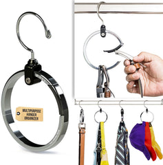 Rolly Hanger vista frontal colgado mostrando ahorro de espacio