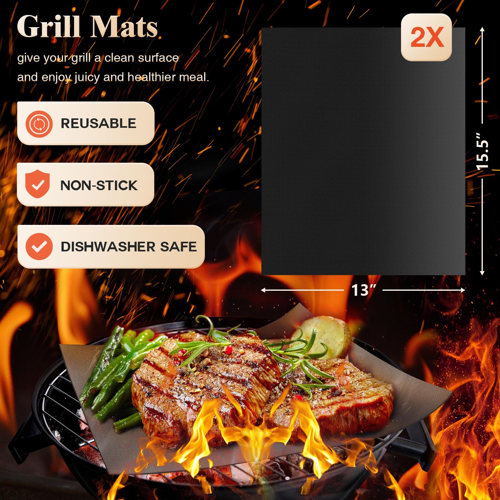 ROMANTICIST meat thermometer and brush detail showing accurate temperature checks