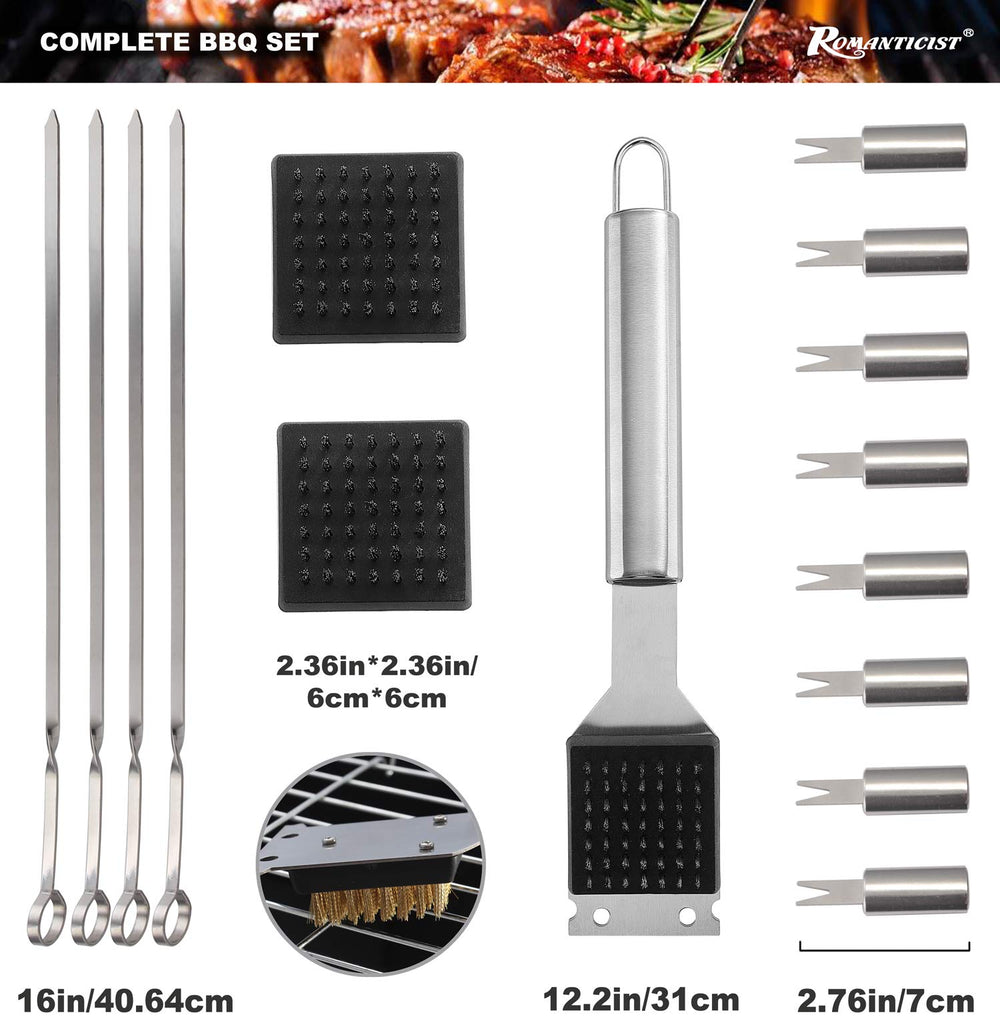 ROMANTICIST folding meat thermometer closeup for accurate grilling checks