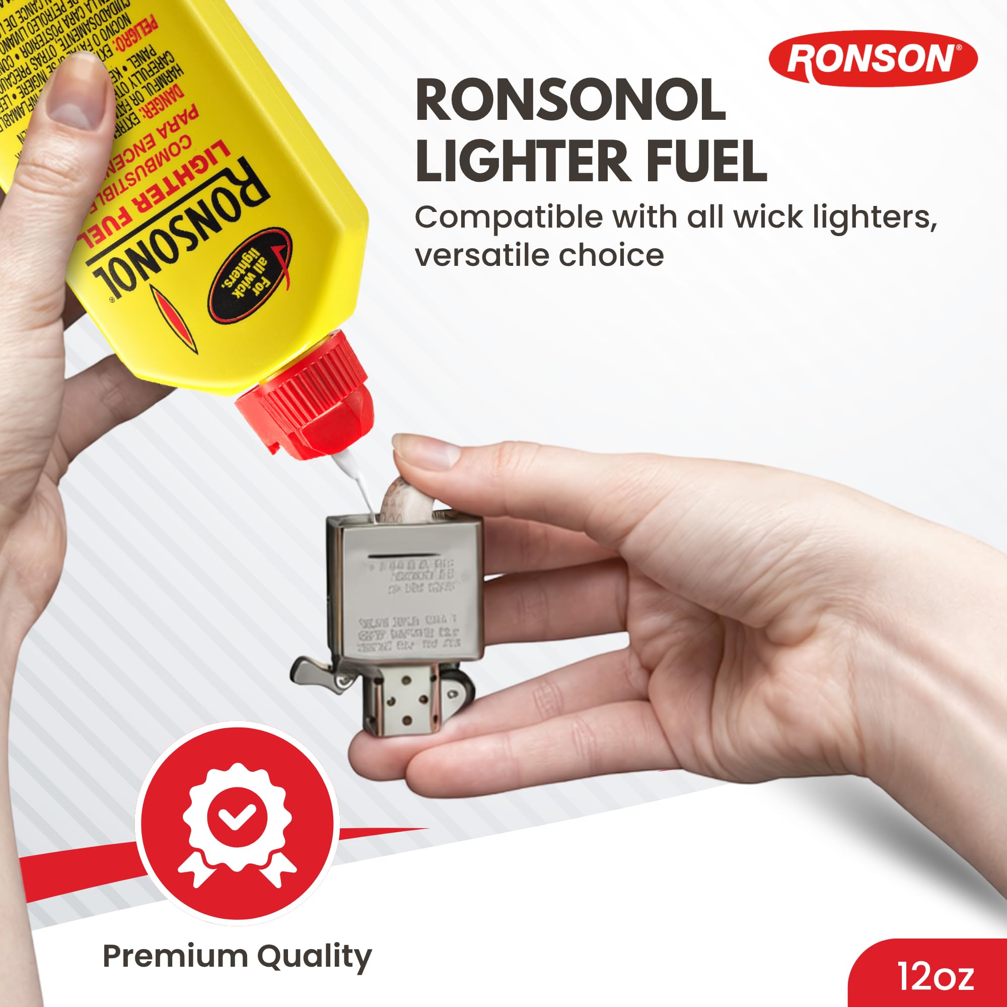 Ronson on workbench near tools for everyday household use