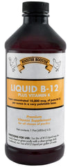 Rooster Booster botella frontal mostrando etiqueta y uso práctico