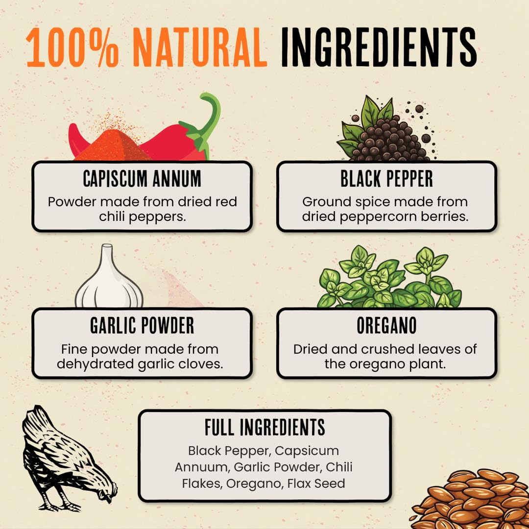 Roosty's etiqueta nutricional enfocada en ingredientes naturales