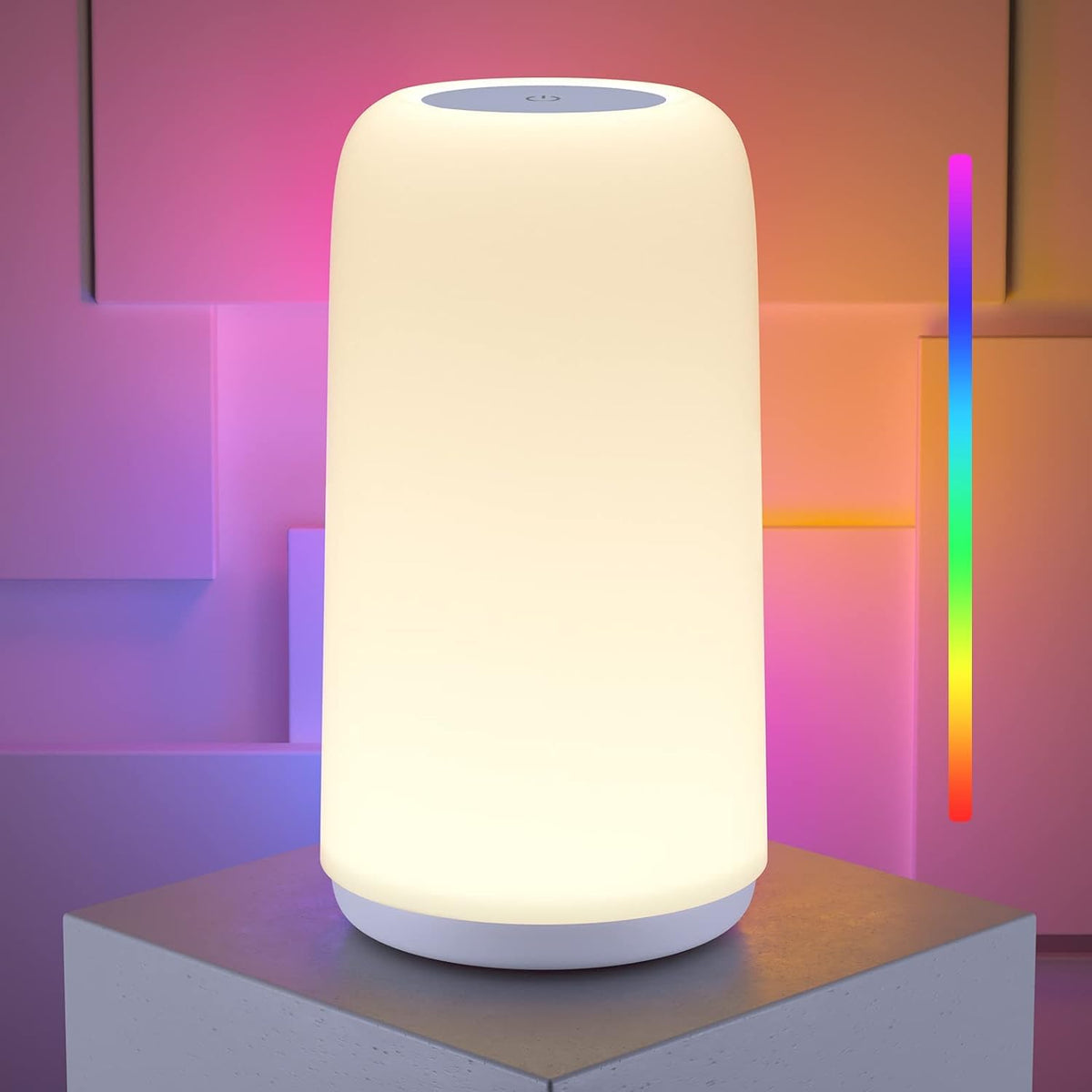 ROOTRO lámpara frontal blanca, diseño minimalista y función decorativa