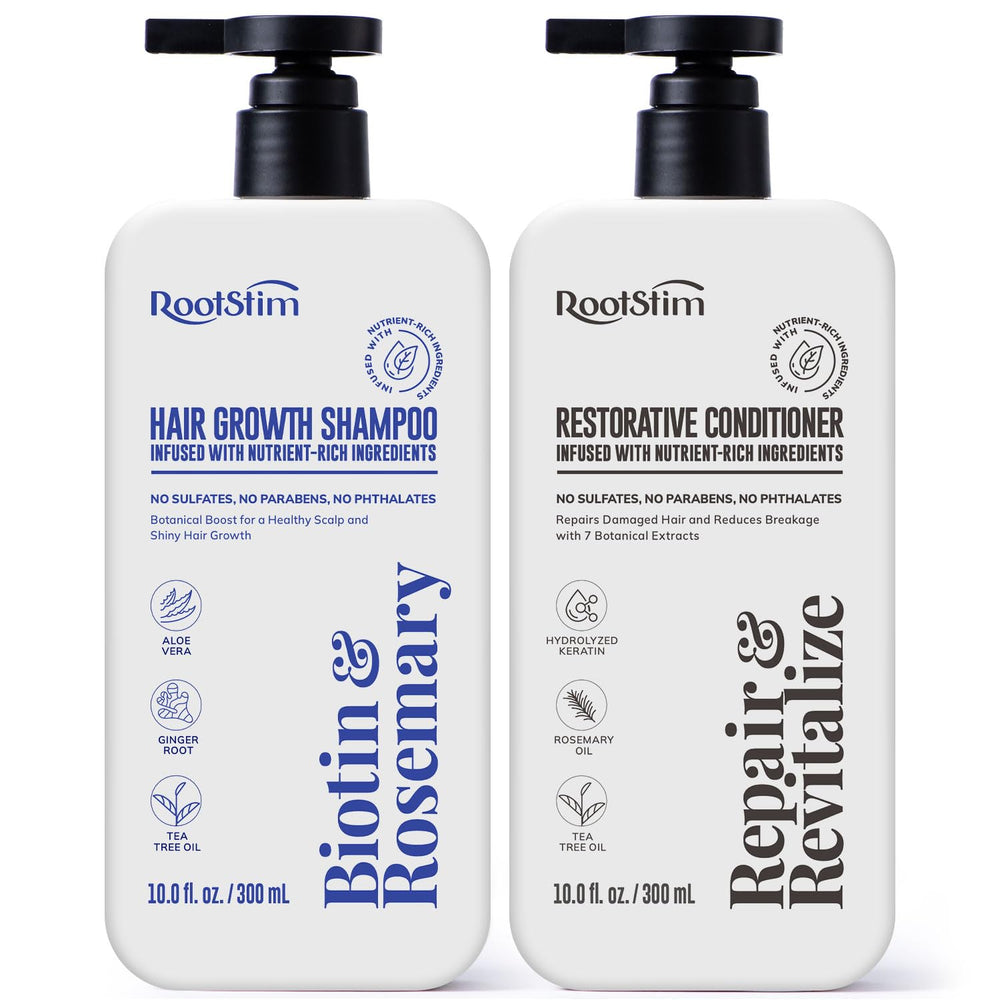 RootStim frontal del pack mostrando botellas y beneficios visibles