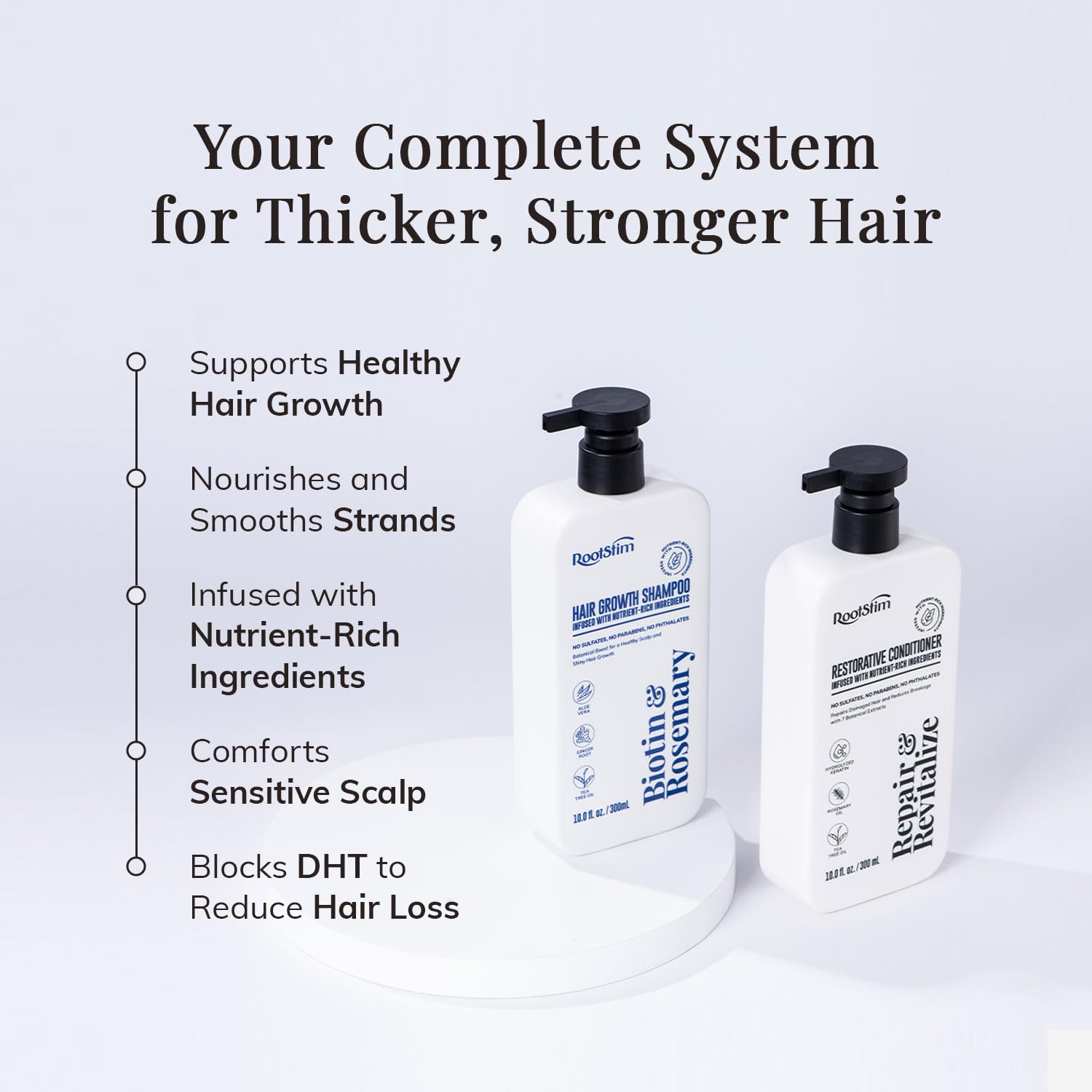 RootStim textura de la espuma nutritiva que aporta volumen