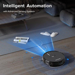 ROPVACNIC robot limpiando un salón, ventaja de mantener suelos sin esfuerzo manual